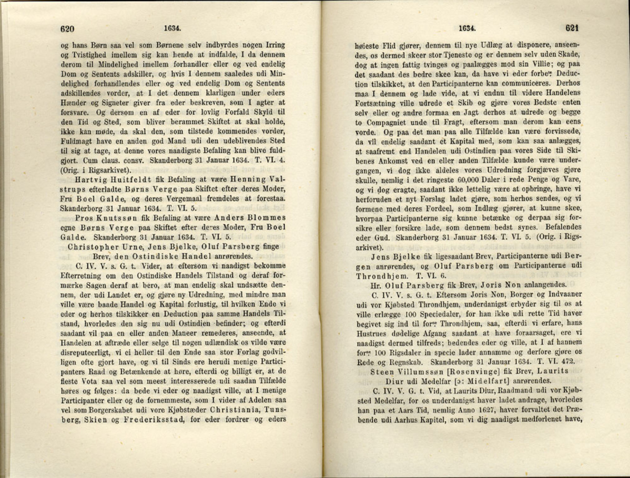 Publikasjoner utgitt av Det Norske Historiske Kildeskriftfond, PUBL/-/-/-: Norske Rigs-Registranter, bind 6, 1628-1634, p. 620-621