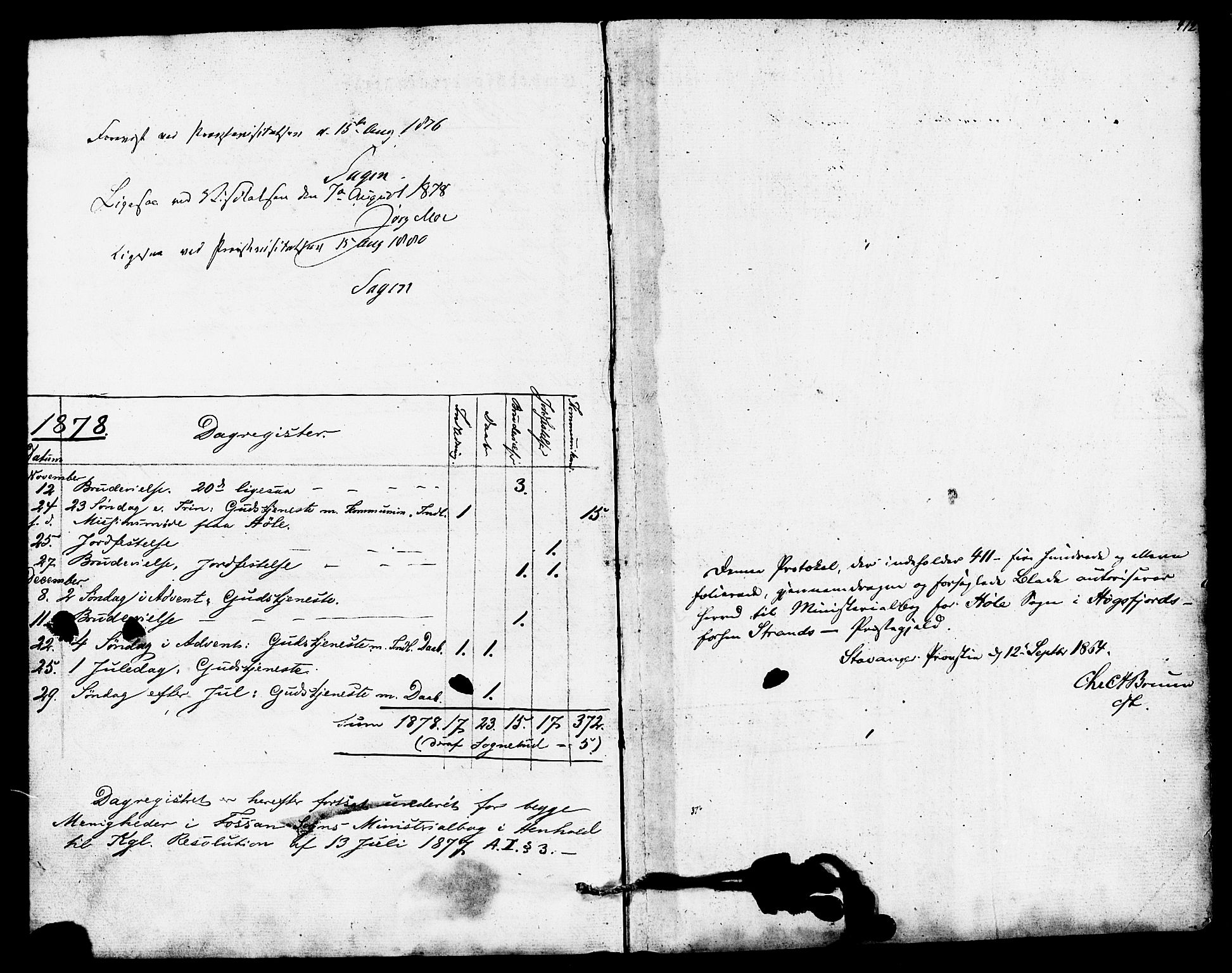 Høgsfjord sokneprestkontor, SAST/A-101624/H/Ha/Haa/L0002: Parish register (official) no. A 2, 1855-1885, p. 412