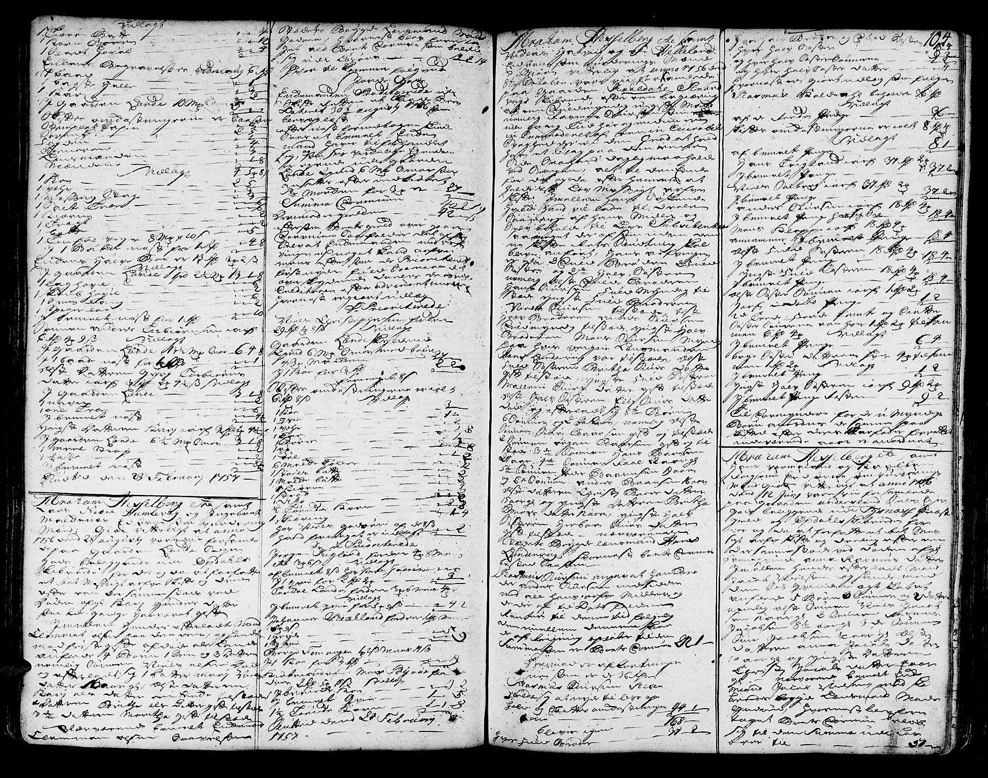 Sunnhordland sorenskrivar, SAB/A-2401/1/H/Ha/Haa/L0007: Skifteprotokollar. Register på lesesal. Fol. 901- ut, 1755-1760, p. 103b-104a