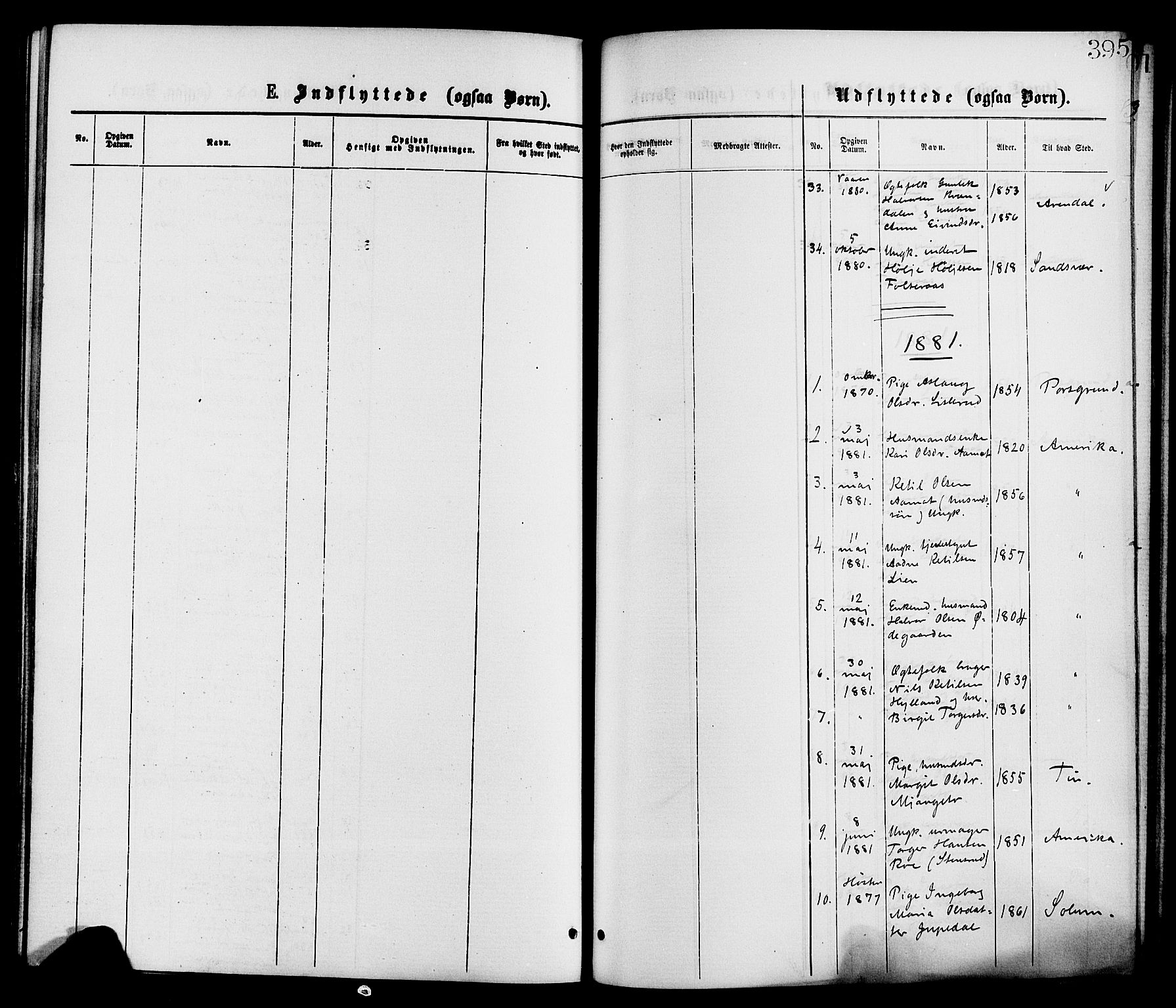 Gransherad kirkebøker, SAKO/A-267/F/Fa/L0004: Parish register (official) no. I 4, 1871-1886, p. 395