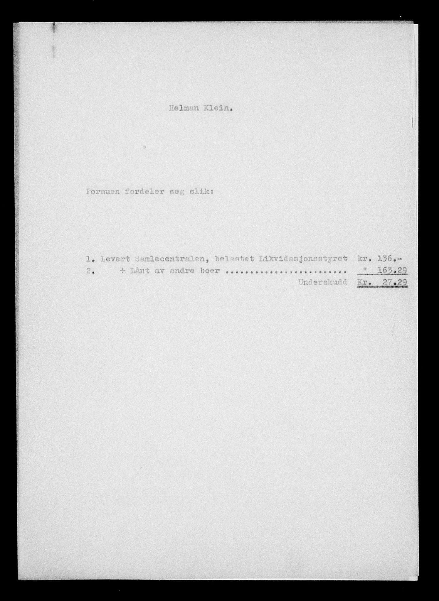 Justisdepartementet, Tilbakeføringskontoret for inndratte formuer, AV/RA-S-1564/H/Hc/Hcc/L0952: --, 1945-1947, p. 137