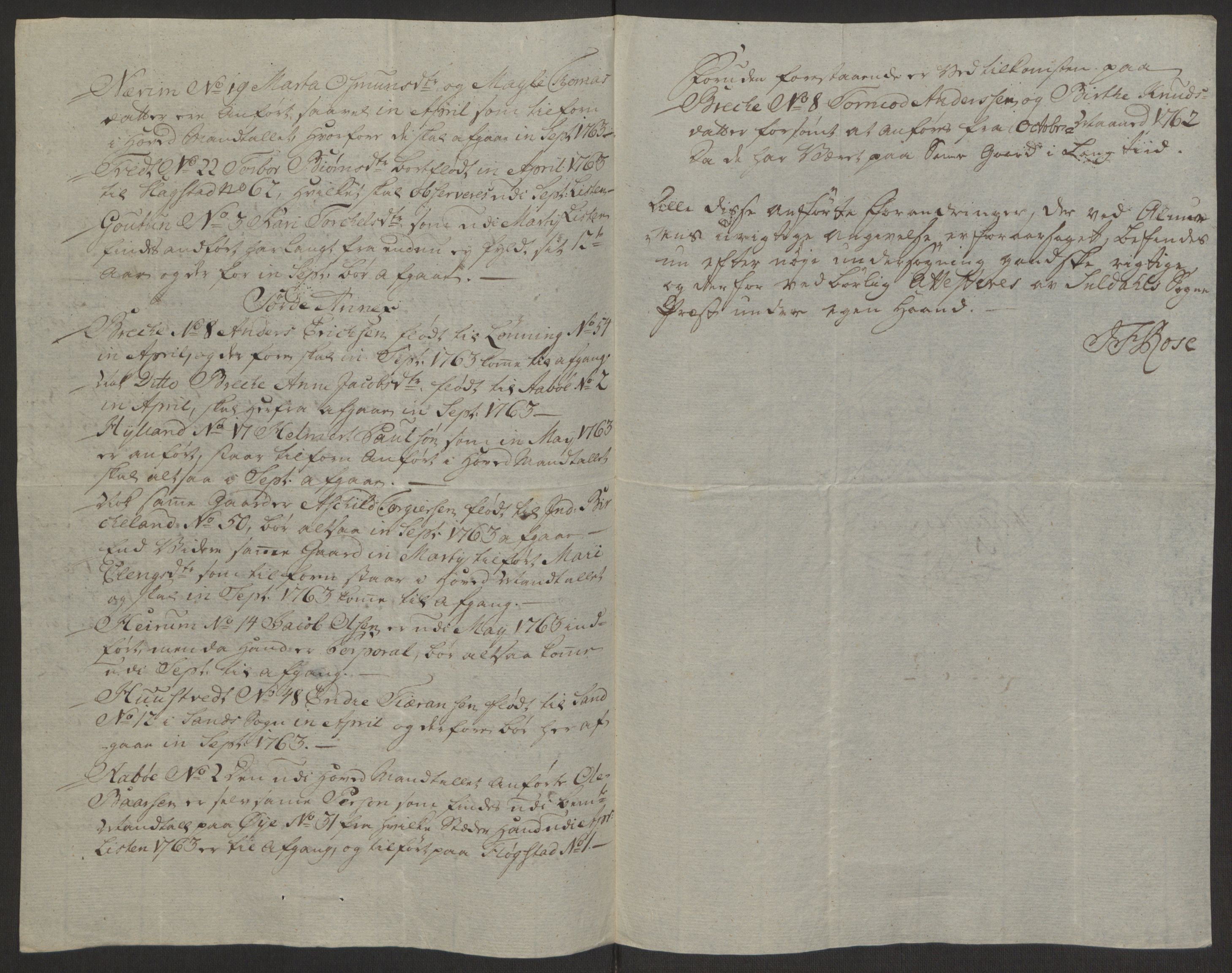 Rentekammeret inntil 1814, Reviderte regnskaper, Hovedkasseregnskaper, AV/RA-EA-4065/Rf/L0072b: Ekstraskatteregnskap, 1762, p. 174