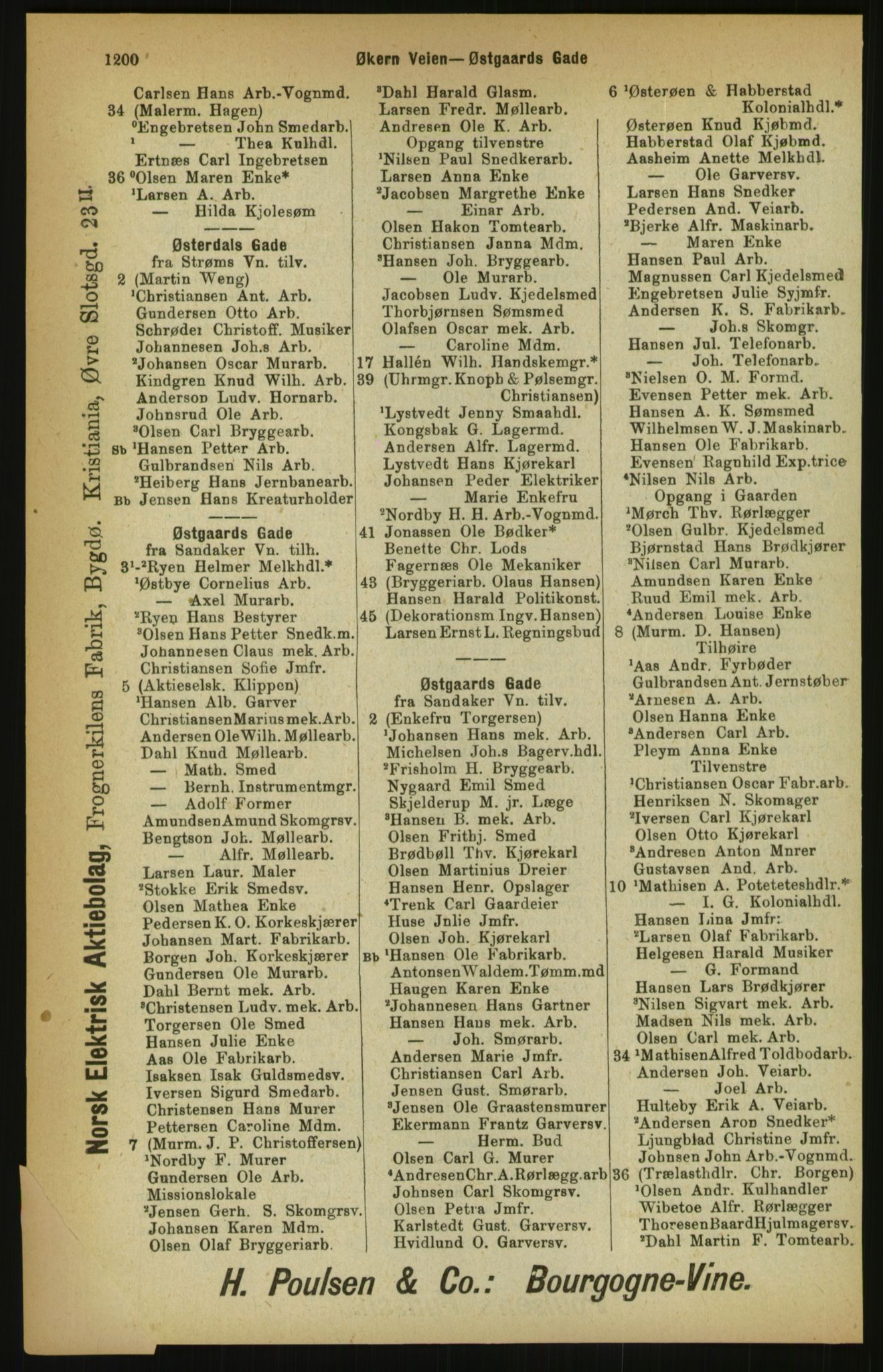 Kristiania/Oslo adressebok, PUBL/-, 1900, p. 1200