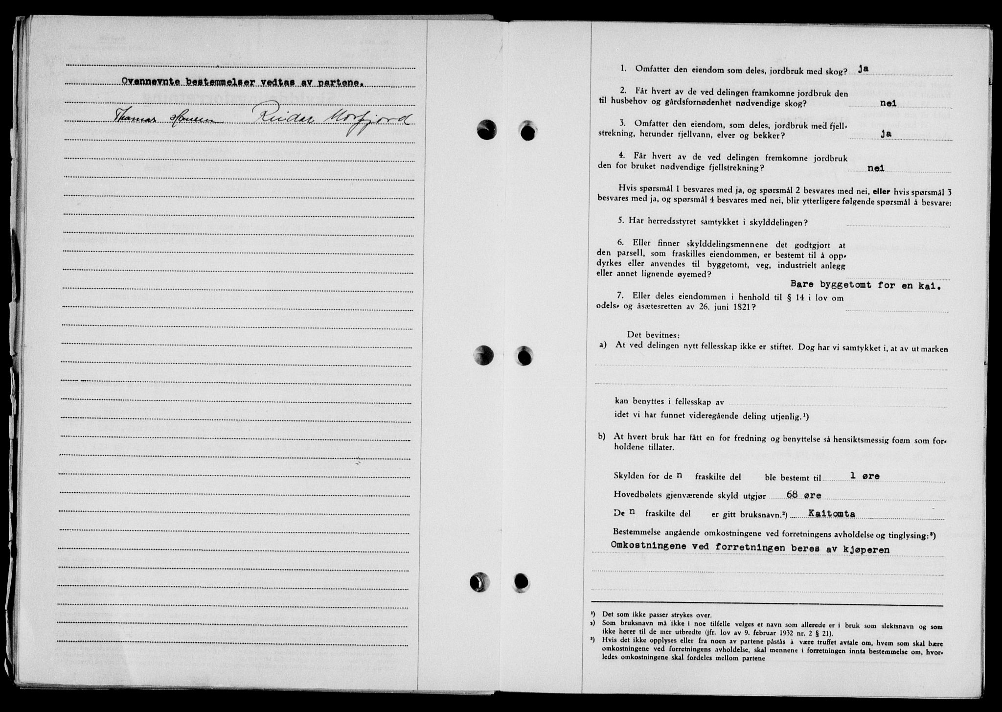 Lofoten sorenskriveri, SAT/A-0017/1/2/2C/L0019a: Mortgage book no. 19a, 1948-1948, Diary no: : 2570/1948