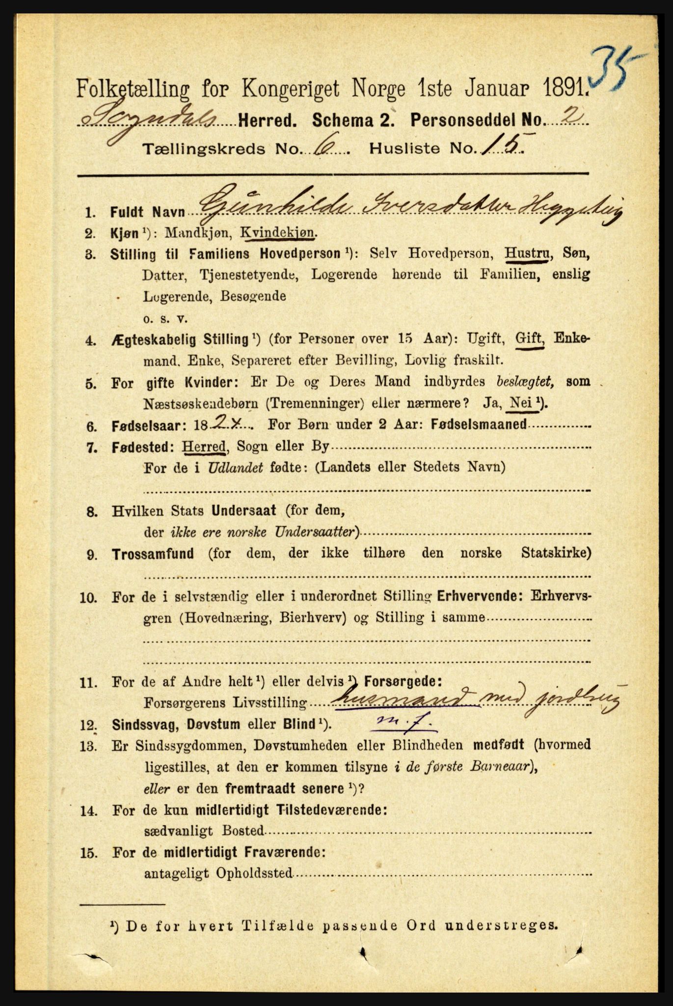 RA, 1891 census for 1420 Sogndal, 1891, p. 2690