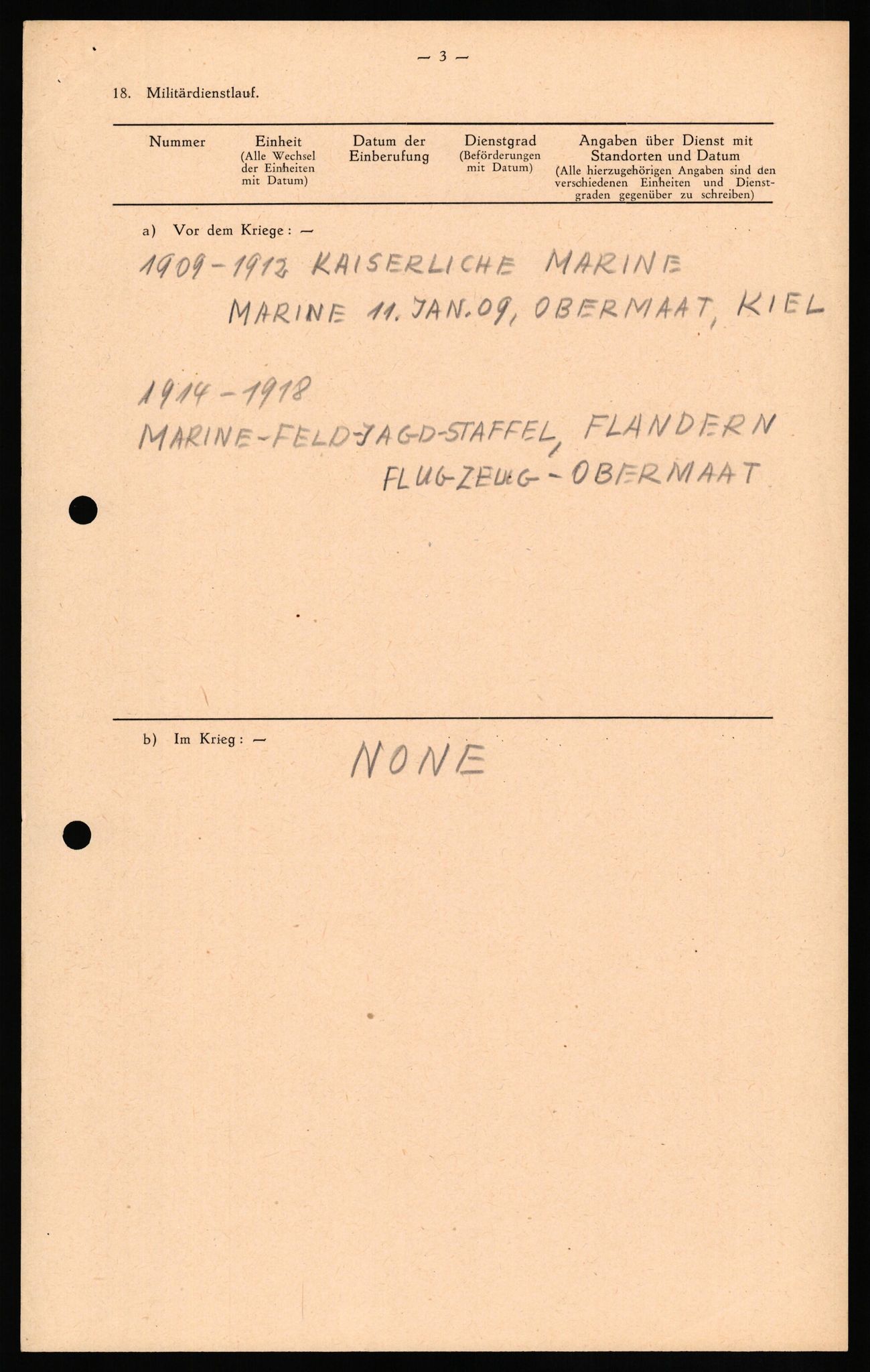 Forsvaret, Forsvarets overkommando II, RA/RAFA-3915/D/Db/L0032: CI Questionaires. Tyske okkupasjonsstyrker i Norge. Tyskere., 1945-1946, p. 199