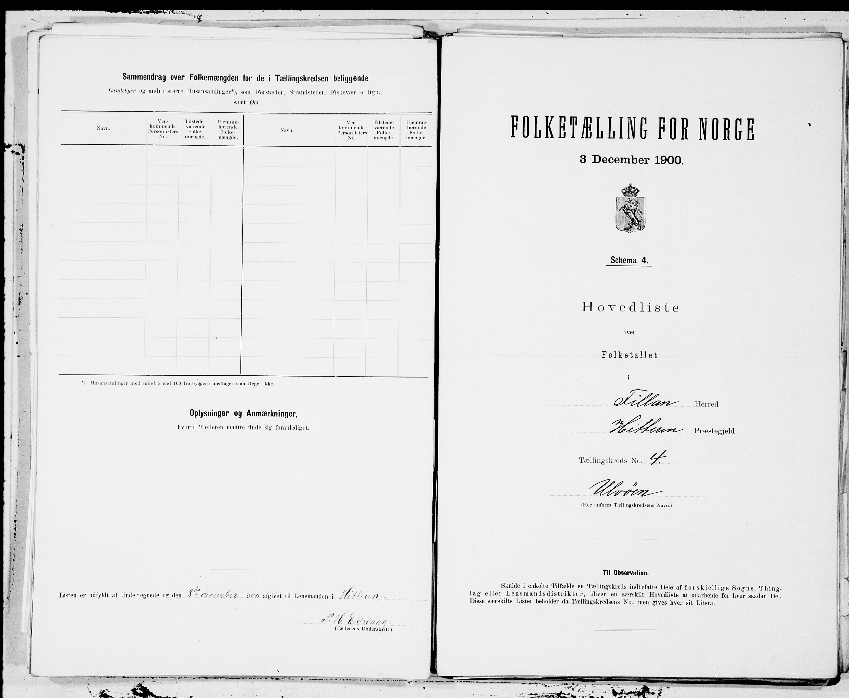 SAT, 1900 census for Fillan, 1900, p. 8