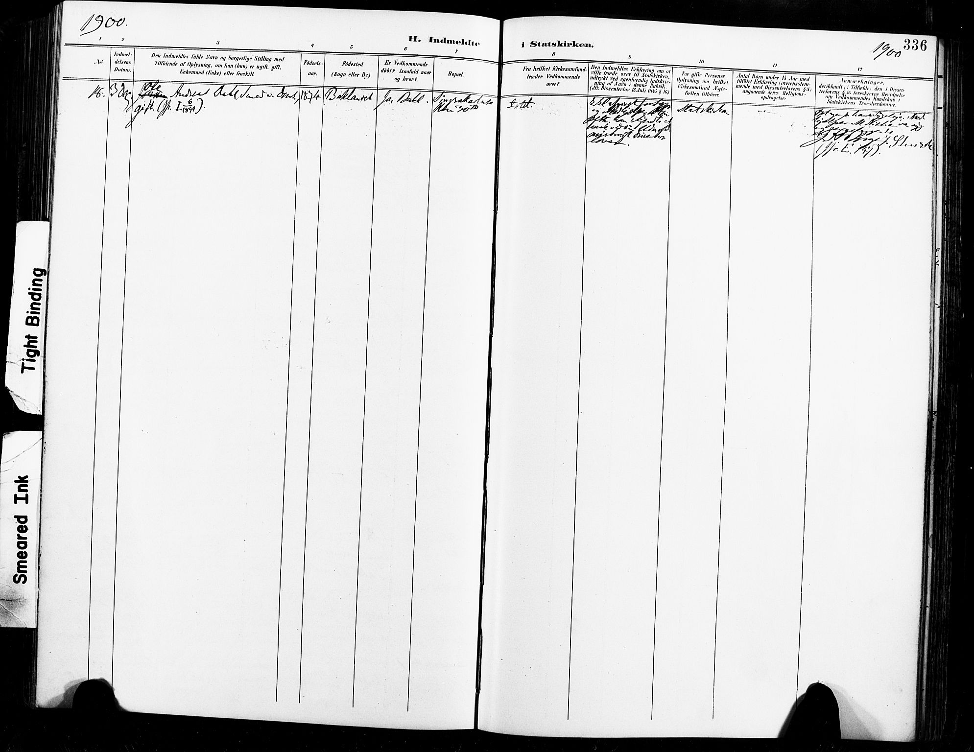 Ministerialprotokoller, klokkerbøker og fødselsregistre - Sør-Trøndelag, AV/SAT-A-1456/604/L0198: Parish register (official) no. 604A19, 1893-1900, p. 336