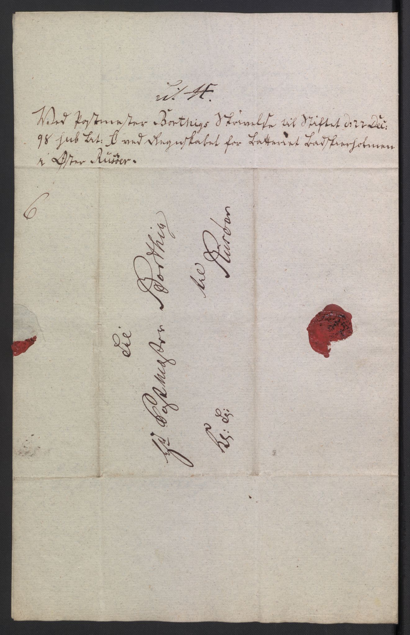 Danske Kanselli 1800-1814, AV/RA-EA-3024/K/Kk/Kka/Kkac/L0235: Kjøpstadregnskap Øster Risør, 1796-1800, p. 680