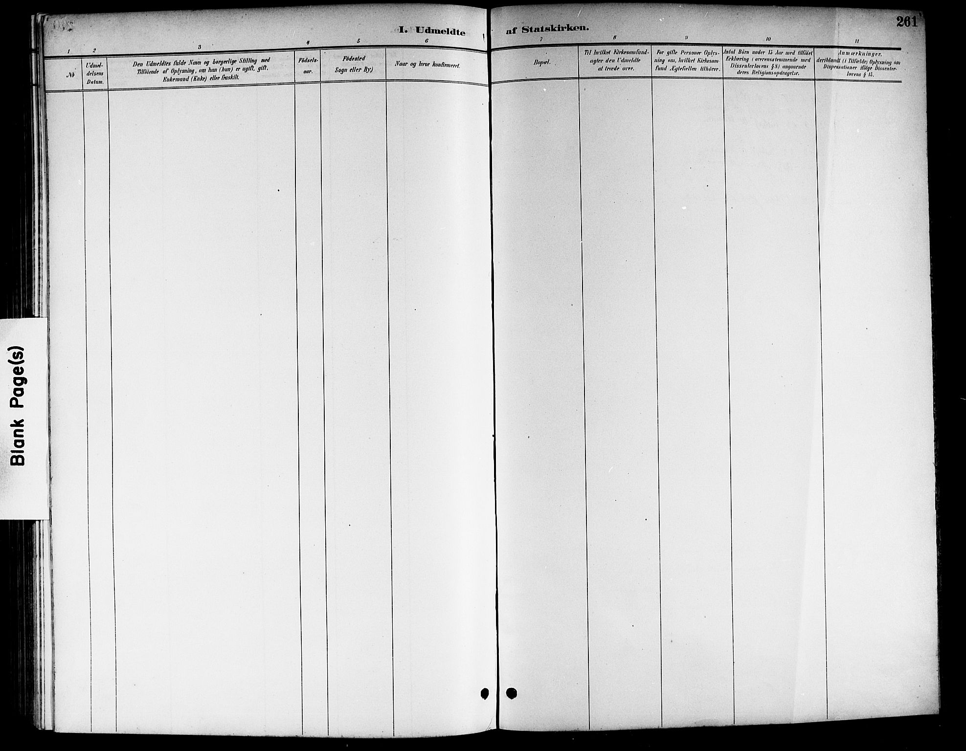 Nore kirkebøker, SAKO/A-238/G/Gb/L0003: Parish register (copy) no. II 3, 1894-1923, p. 261