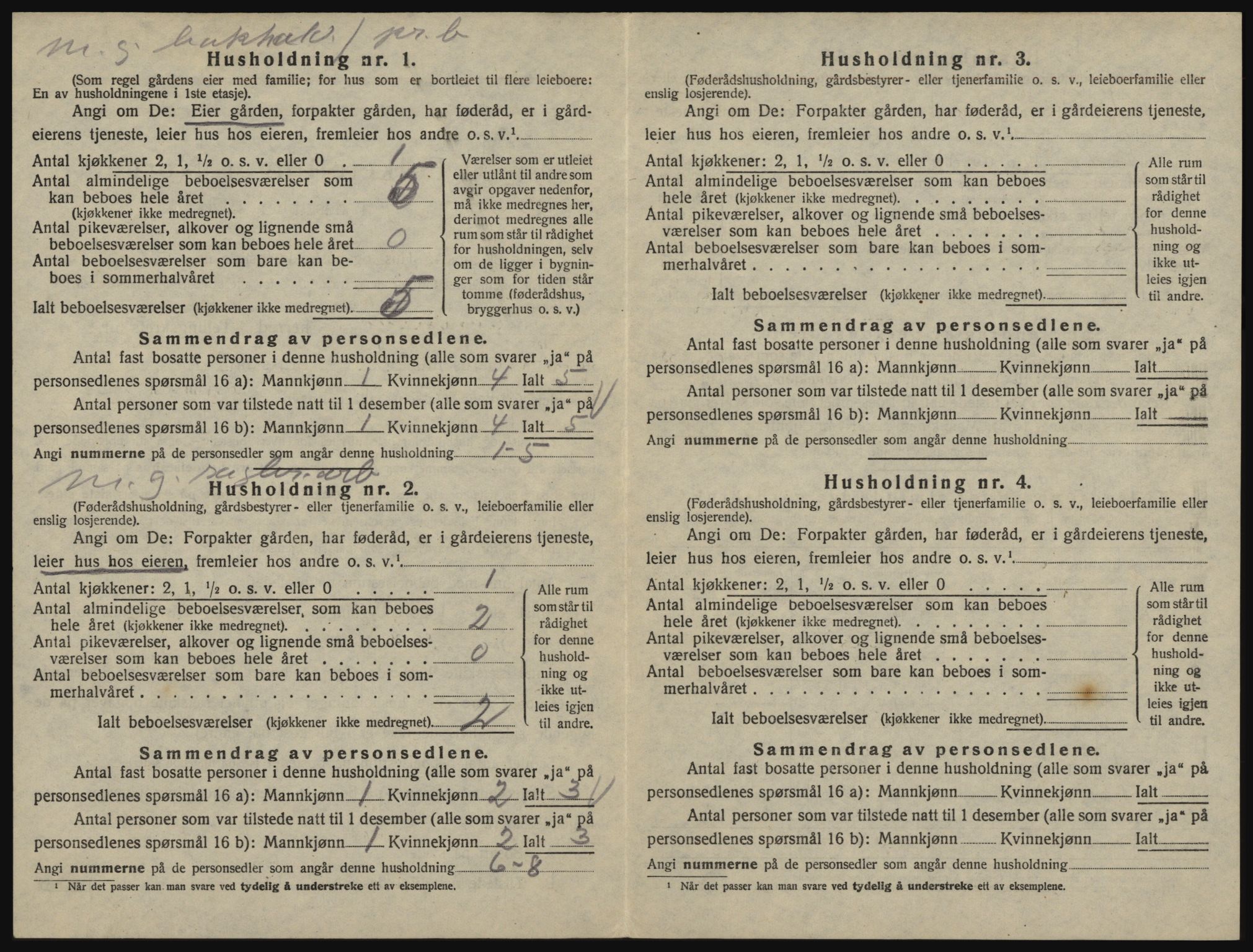 SAO, 1920 census for Glemmen, 1920, p. 1236