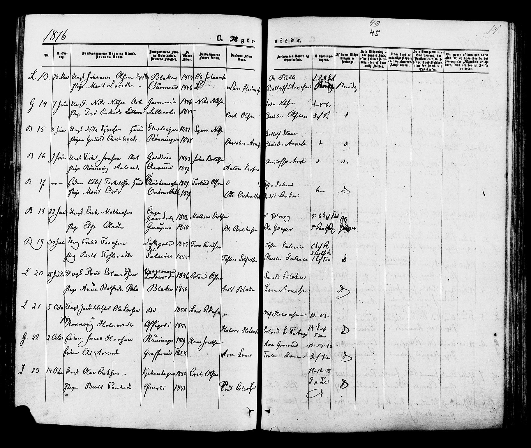 Lom prestekontor, SAH/PREST-070/K/L0007: Parish register (official) no. 7, 1863-1884, p. 191