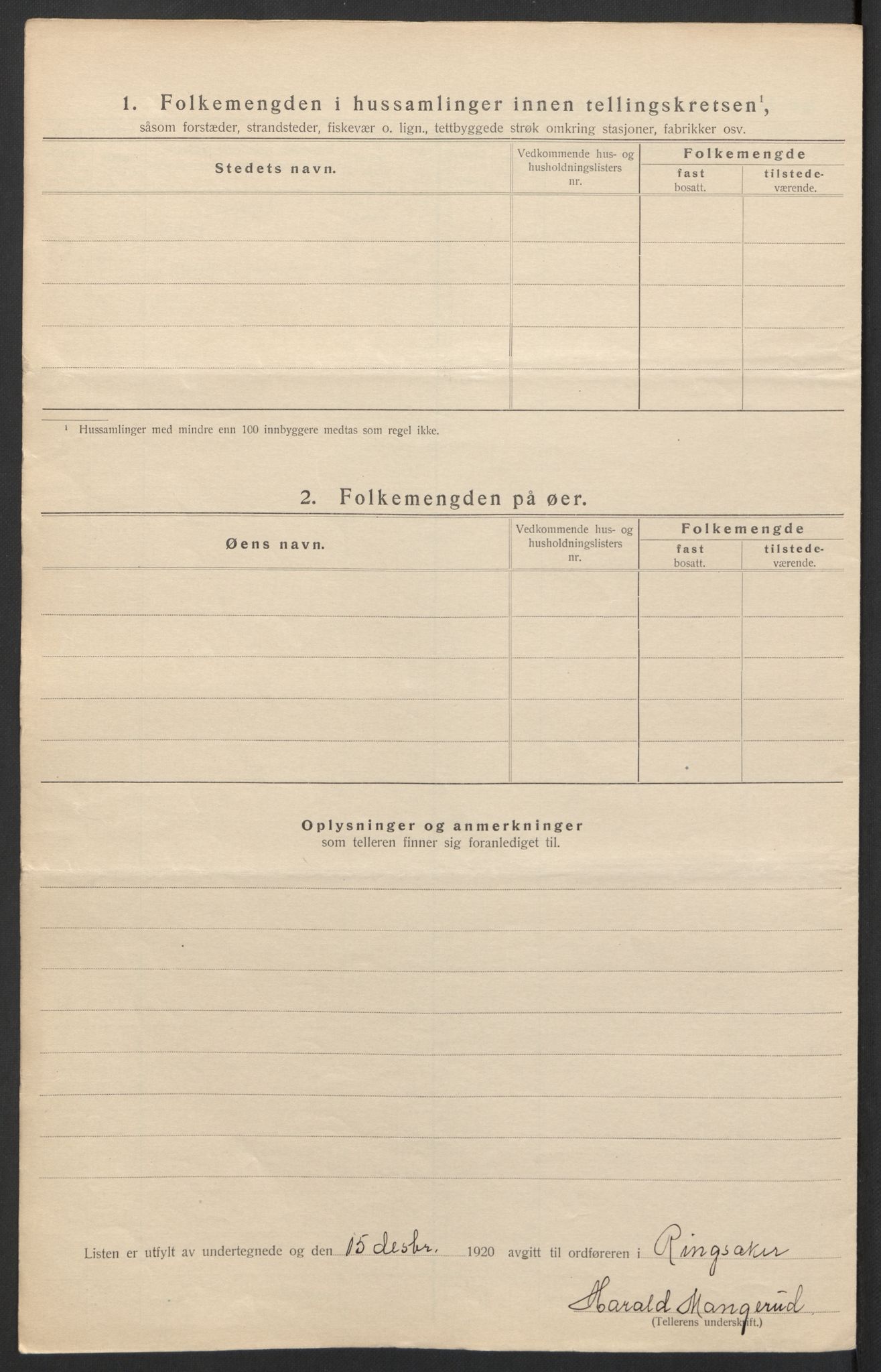 SAH, 1920 census for Ringsaker, 1920, p. 59