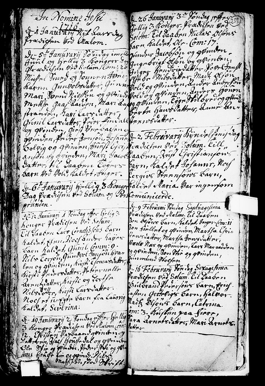 Solum kirkebøker, SAKO/A-306/F/Fa/L0001: Parish register (official) no. I 1, 1701-1716, p. 259