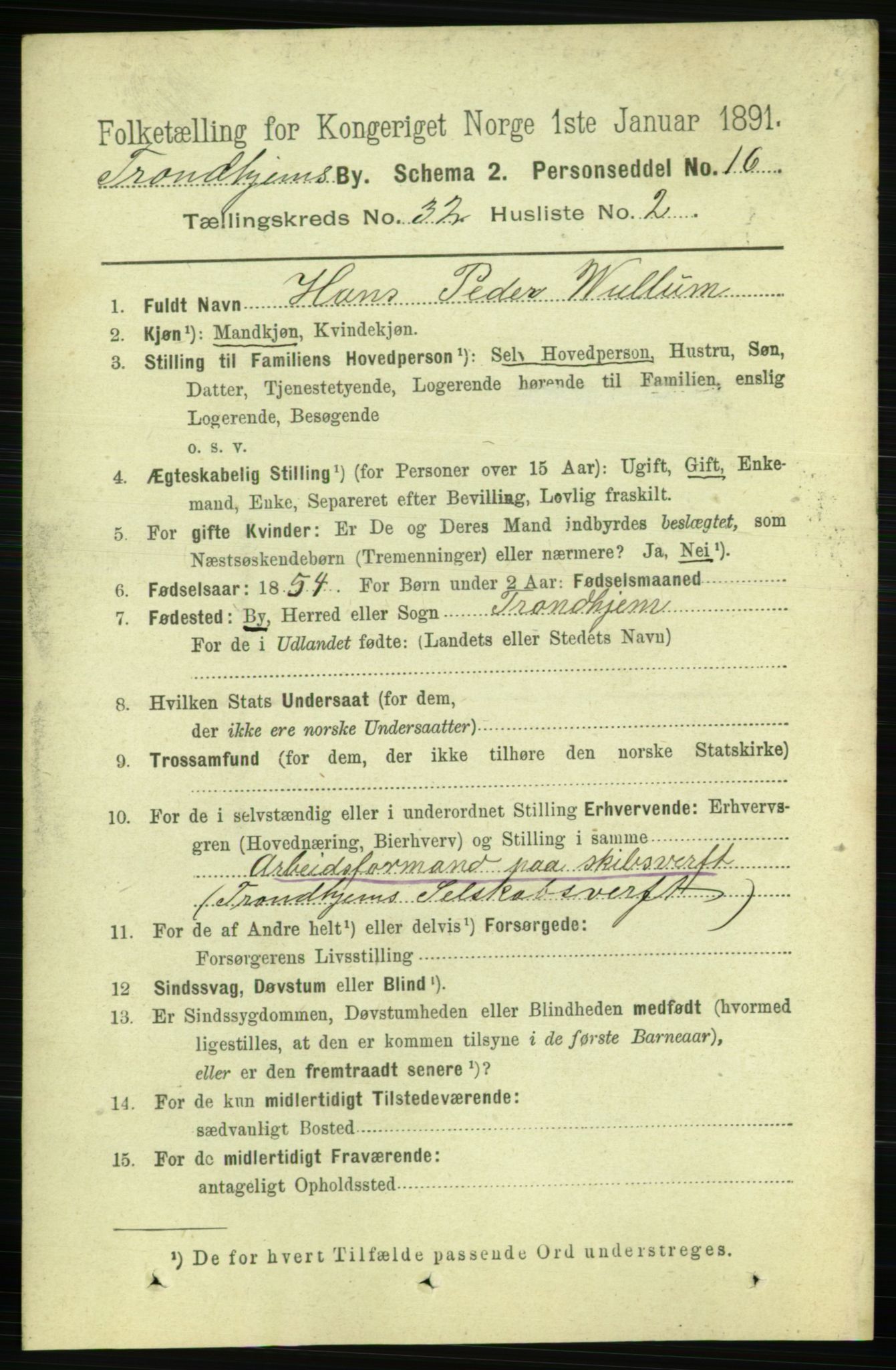 RA, 1891 census for 1601 Trondheim, 1891, p. 23958