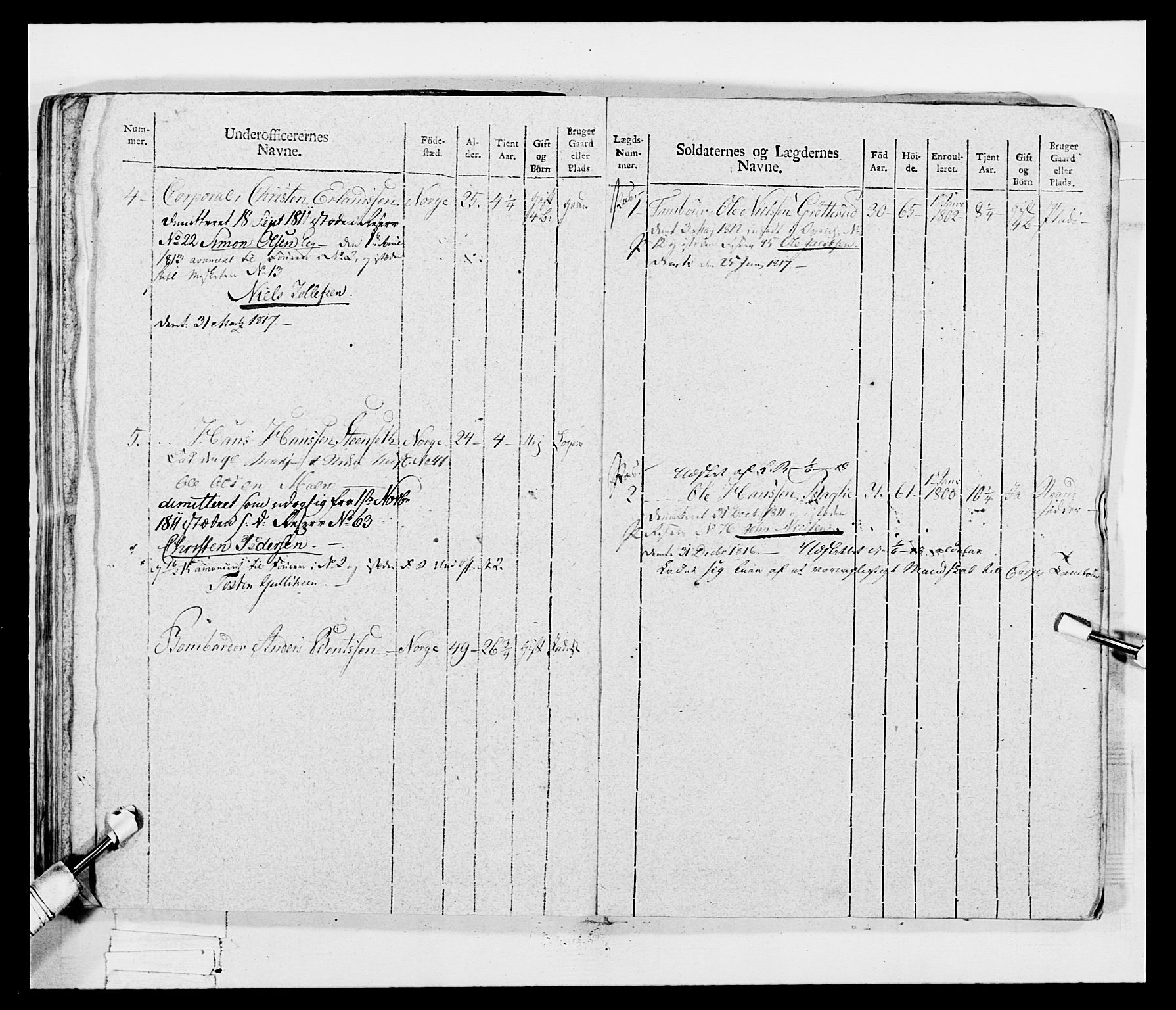 Generalitets- og kommissariatskollegiet, Det kongelige norske kommissariatskollegium, AV/RA-EA-5420/E/Eh/L0047: 2. Akershusiske nasjonale infanteriregiment, 1791-1810, p. 520