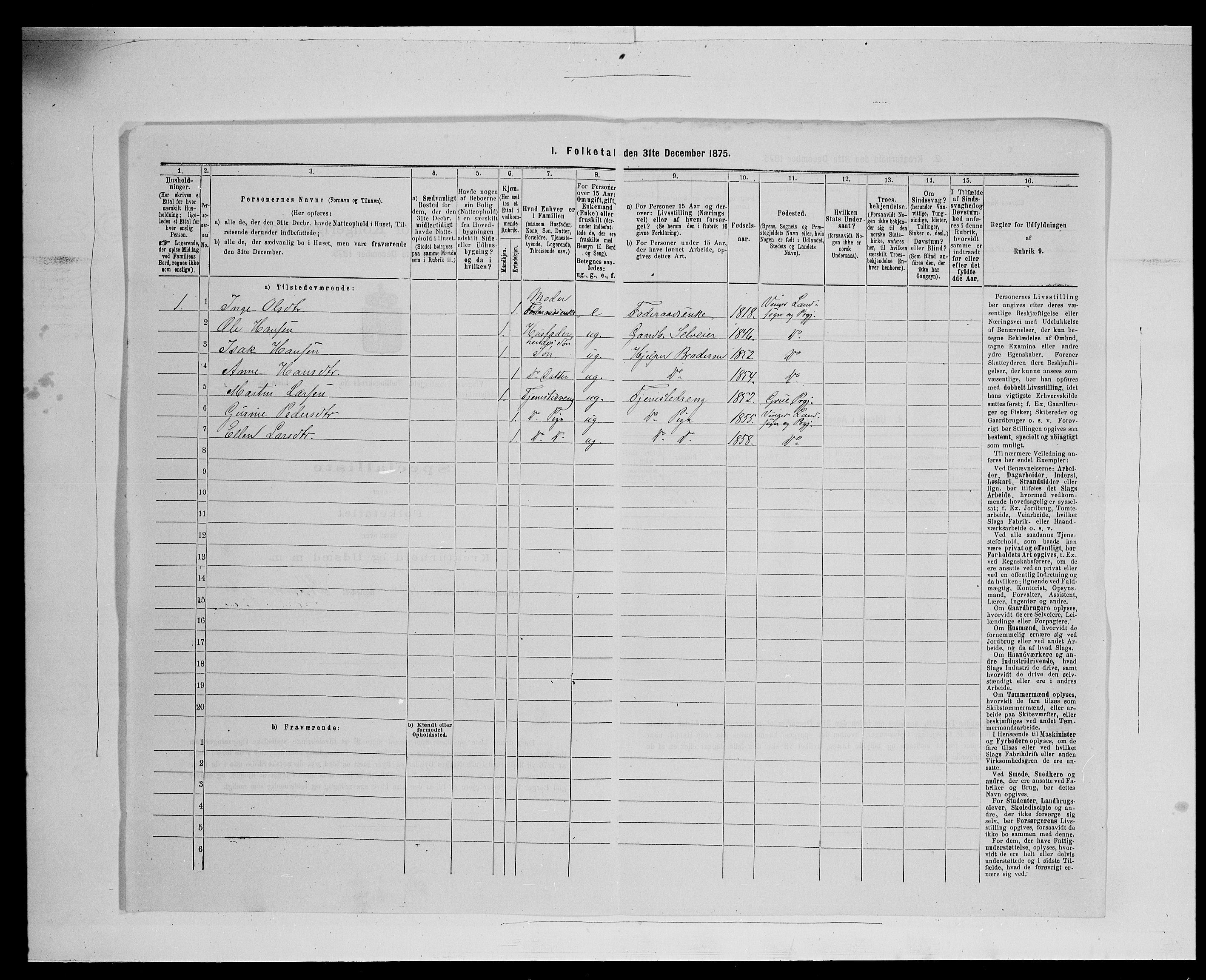 SAH, 1875 census for 0421L Vinger/Vinger og Austmarka, 1875, p. 946