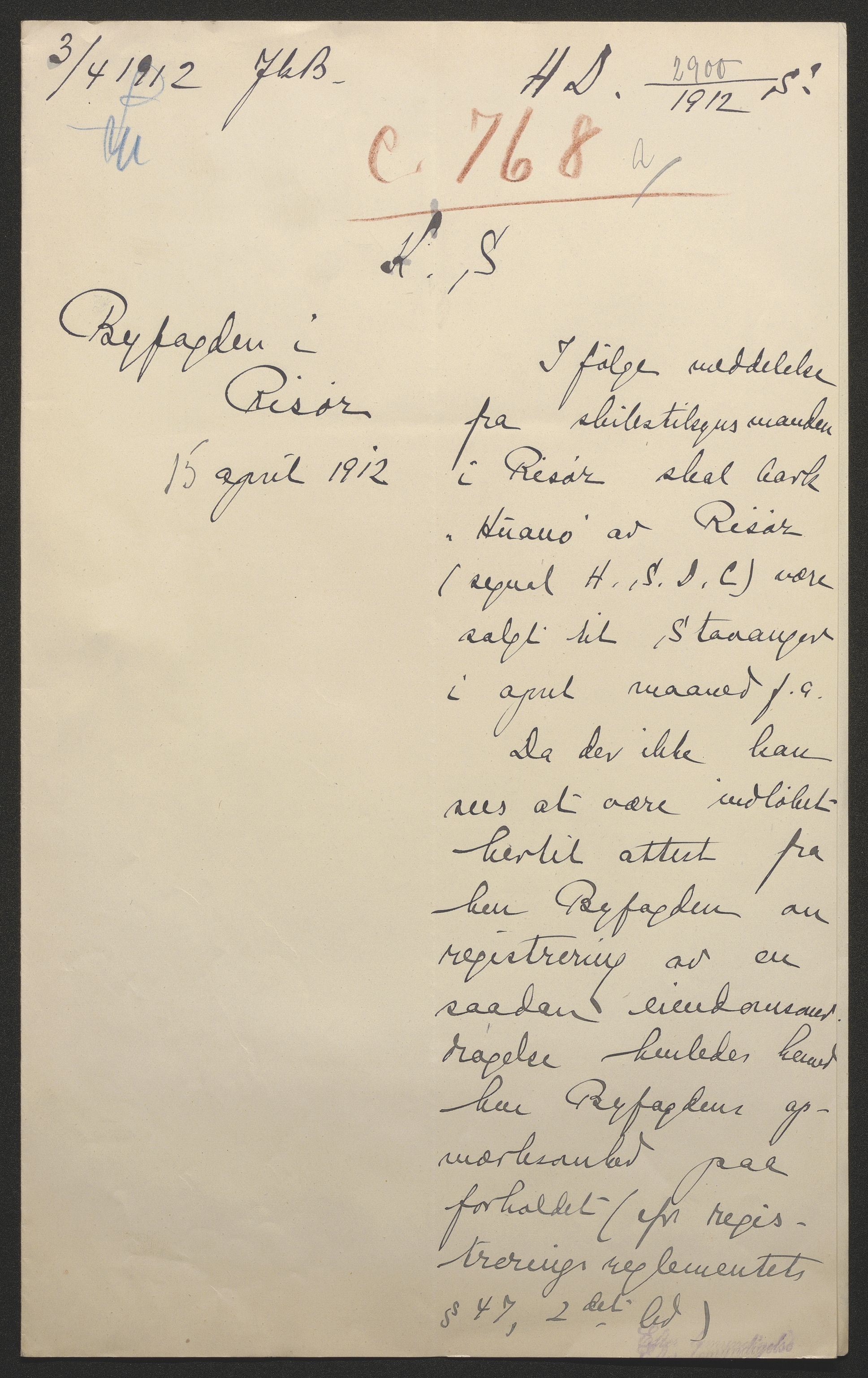 Sjøfartsdirektoratet med forløpere, skipsmapper slettede skip, AV/RA-S-4998/F/Fa/L0519: --, 1850-1922, p. 4