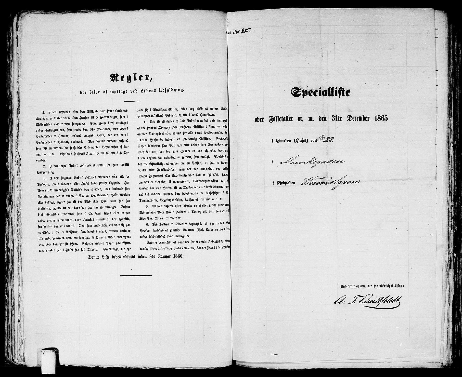 RA, 1865 census for Trondheim, 1865, p. 1843