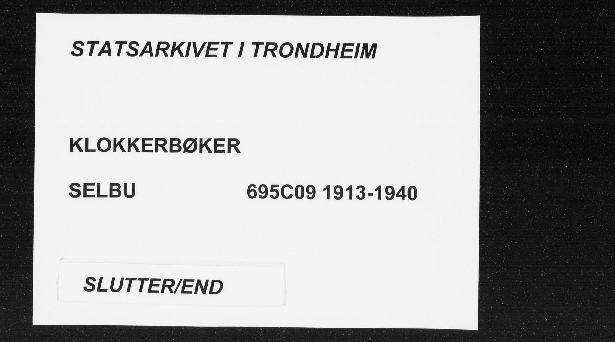 Ministerialprotokoller, klokkerbøker og fødselsregistre - Sør-Trøndelag, SAT/A-1456/695/L1158: Parish register (copy) no. 695C09, 1913-1940