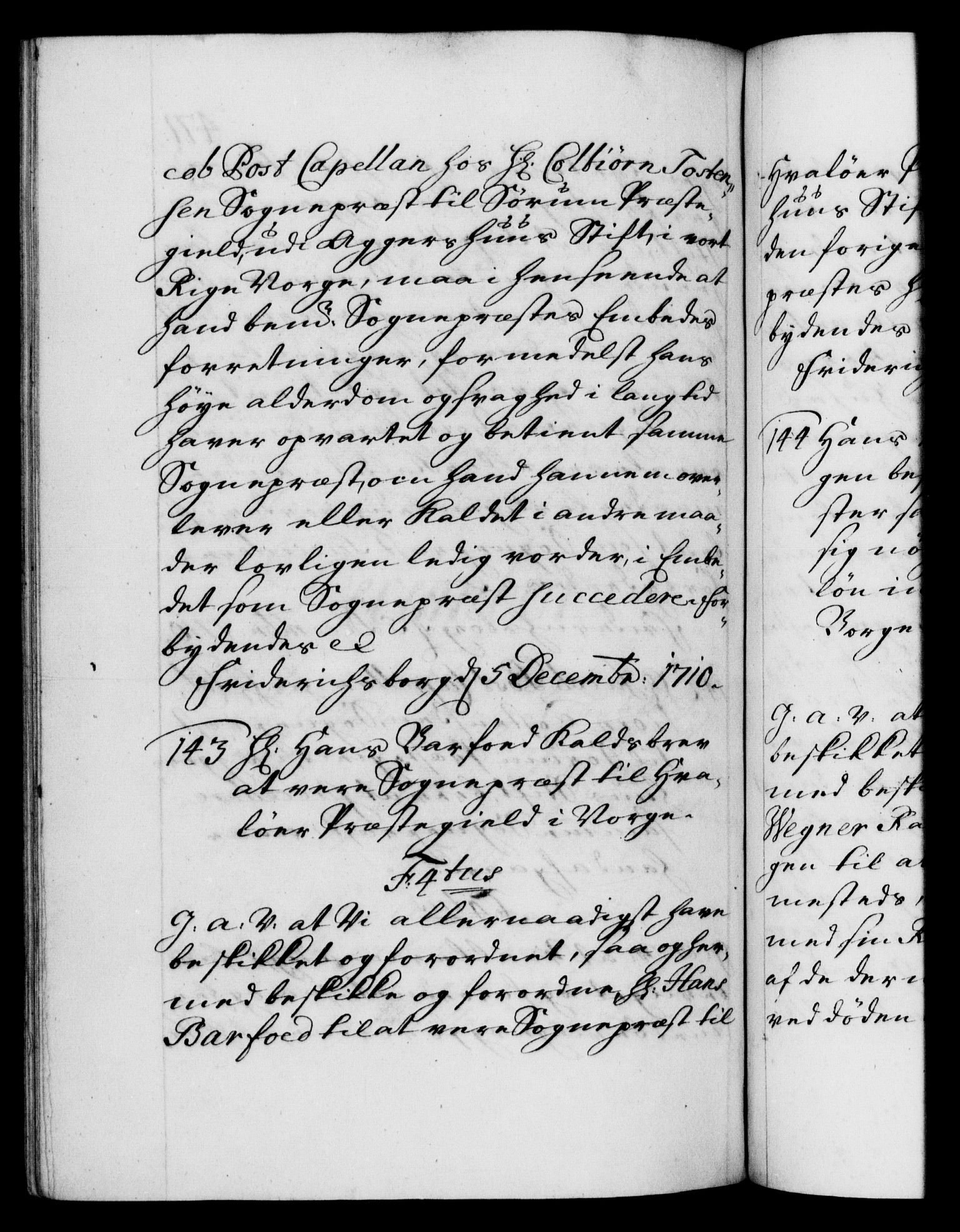 Danske Kanselli 1572-1799, RA/EA-3023/F/Fc/Fca/Fcaa/L0020: Norske registre, 1708-1711, p. 471b