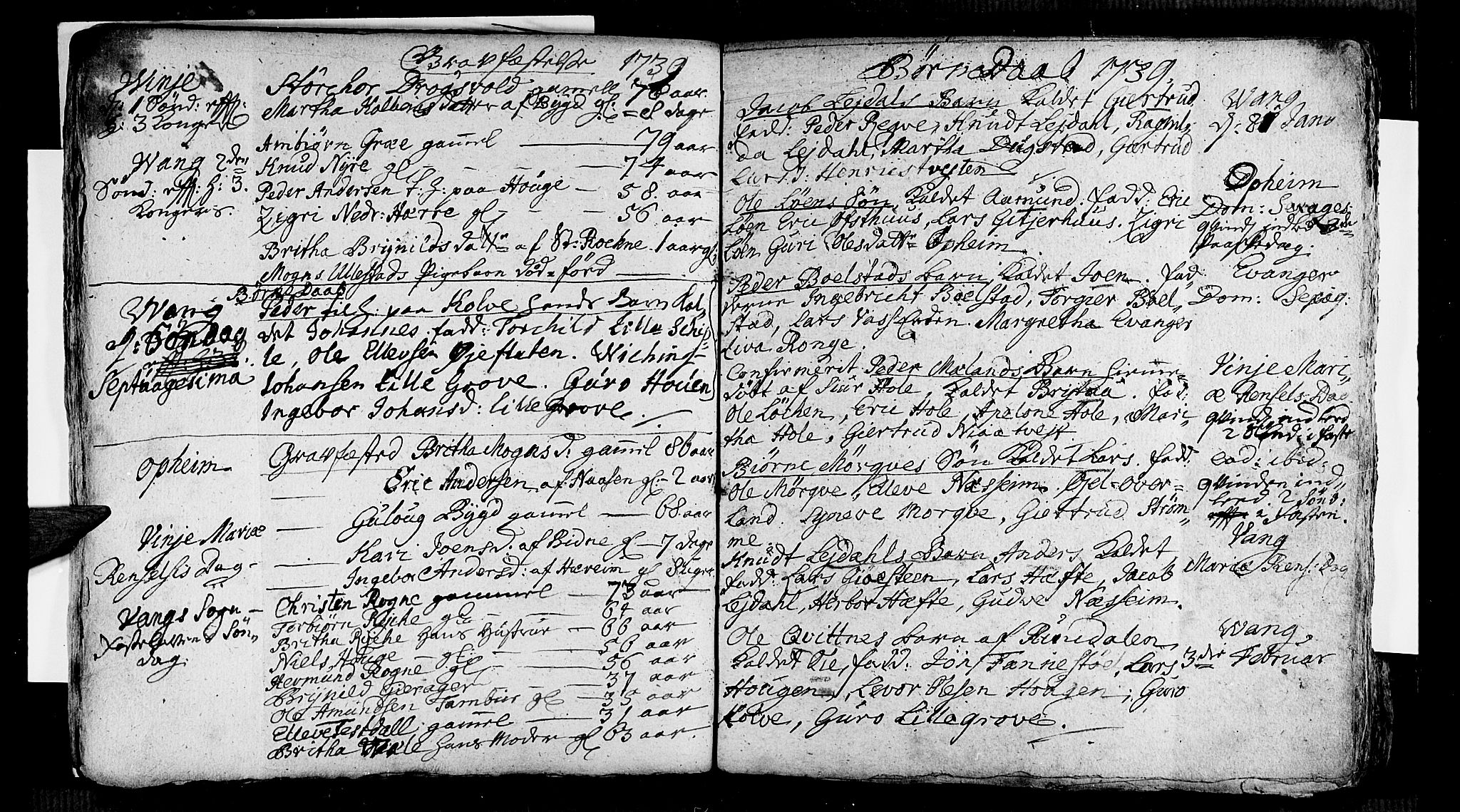 Voss sokneprestembete, AV/SAB-A-79001/H/Haa: Parish register (official) no. A 5, 1736-1743, p. 60