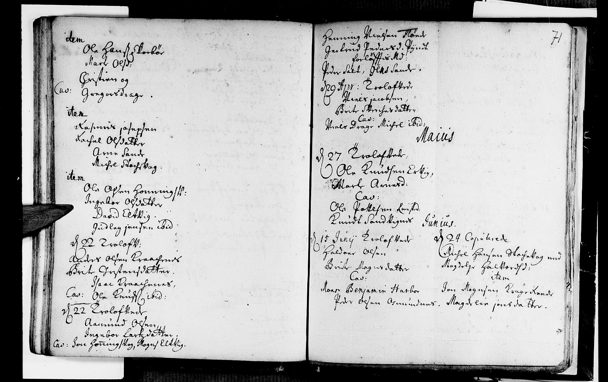 Selje sokneprestembete, AV/SAB-A-99938/H/Ha/Haa/Haaa: Parish register (official) no. A 2, 1704-1715, p. 71