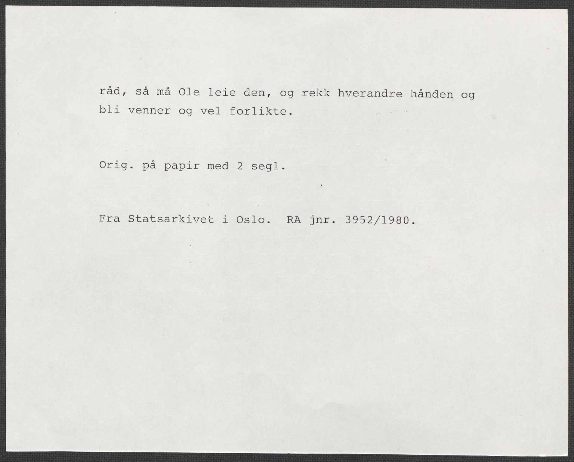 Riksarkivets diplomsamling, RA/EA-5965/F15/L0022: Prestearkiv - Vestfold, 1573-1670, p. 48