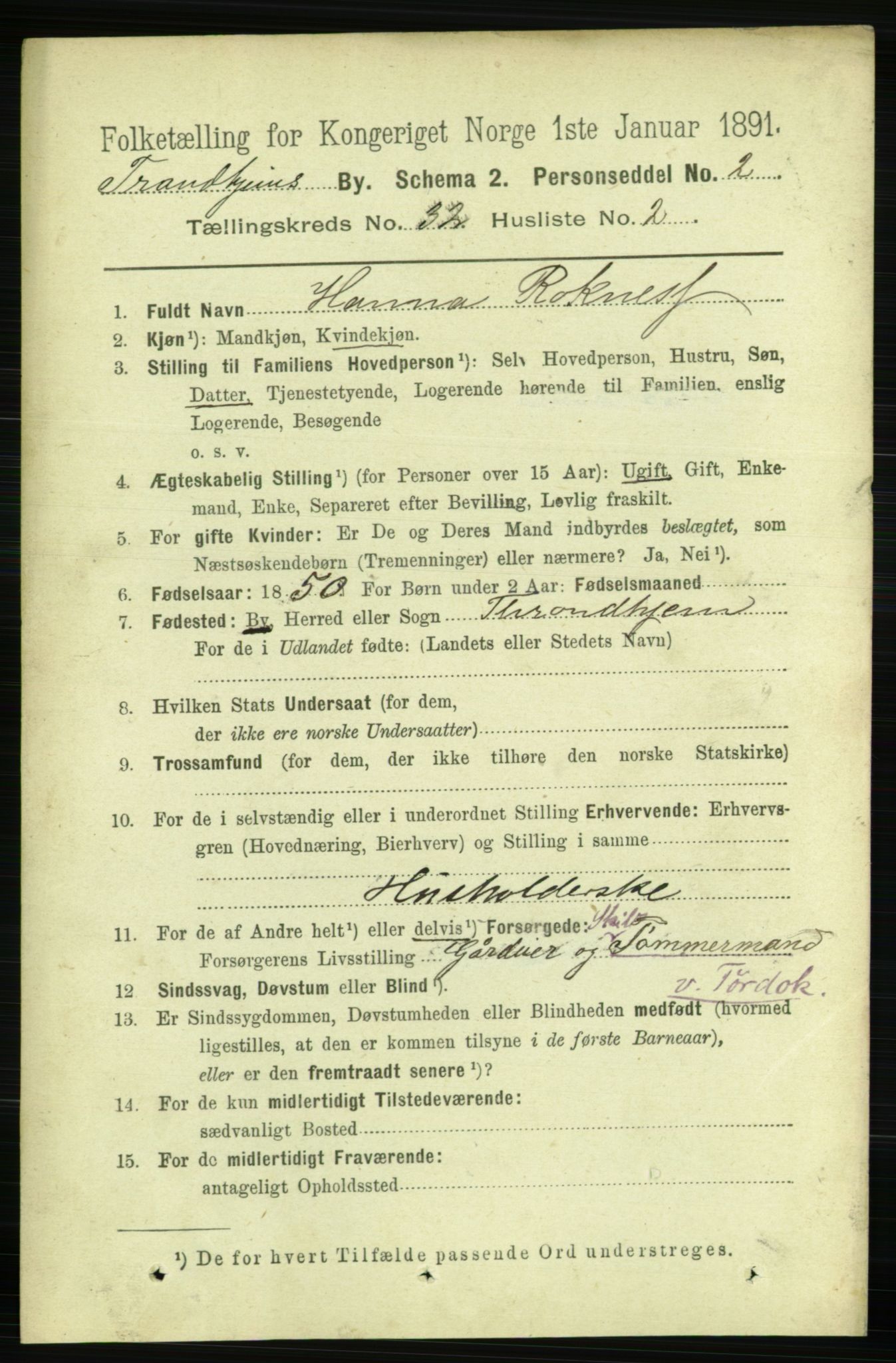 RA, 1891 census for 1601 Trondheim, 1891, p. 23946