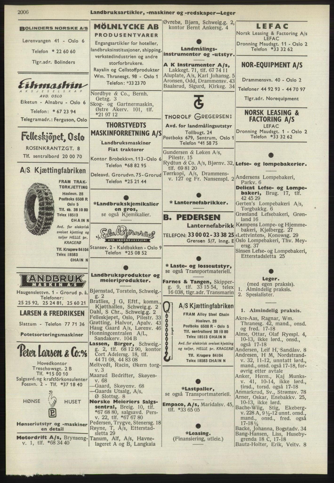 Kristiania/Oslo adressebok, PUBL/-, 1970-1971, p. 2006