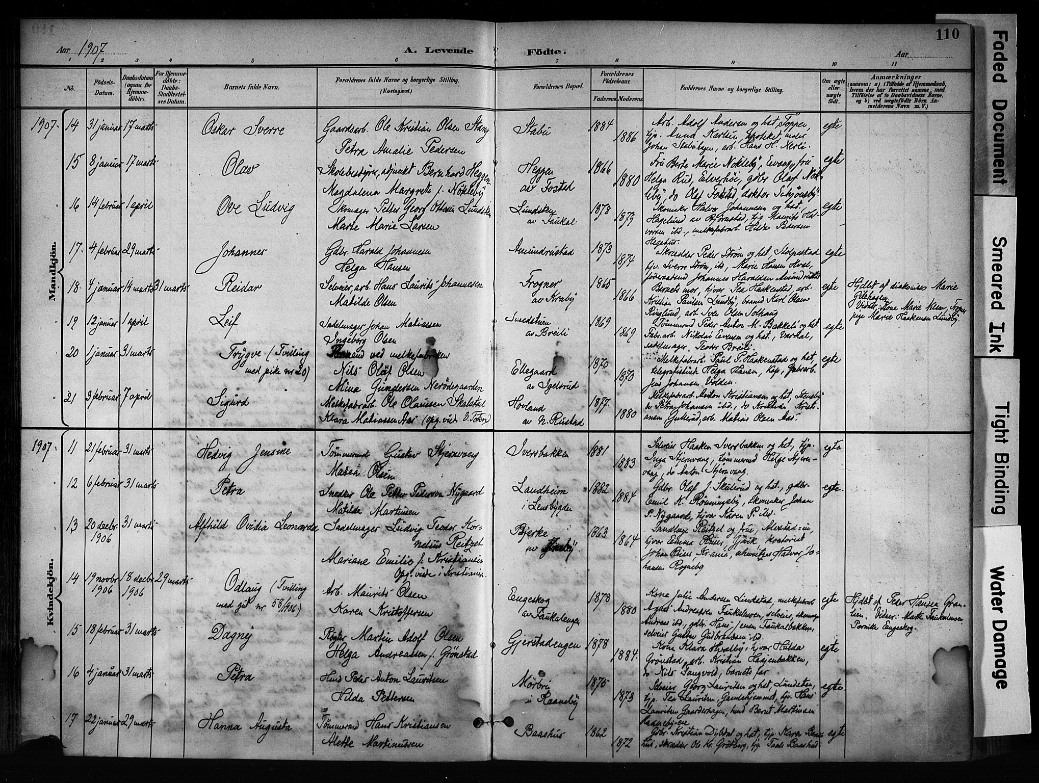 Østre Toten prestekontor, AV/SAH-PREST-104/H/Ha/Haa/L0008: Parish register (official) no. 8, 1897-1909, p. 110