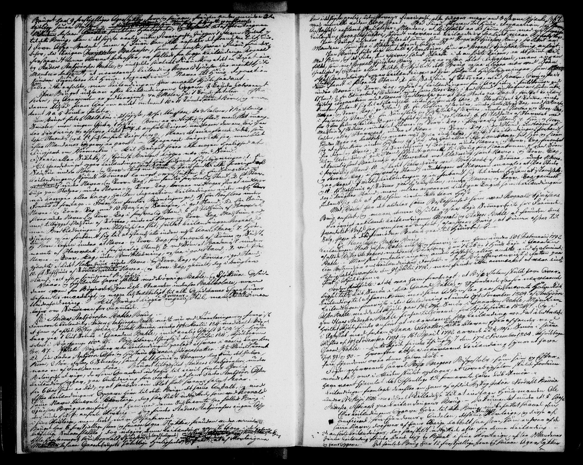 Ytre Sogn tingrett, AV/SAB-A-2601/1/F/Fa/L0047b: Tingbok (justisprotokoll), 1819-1823, p. 366b-367a