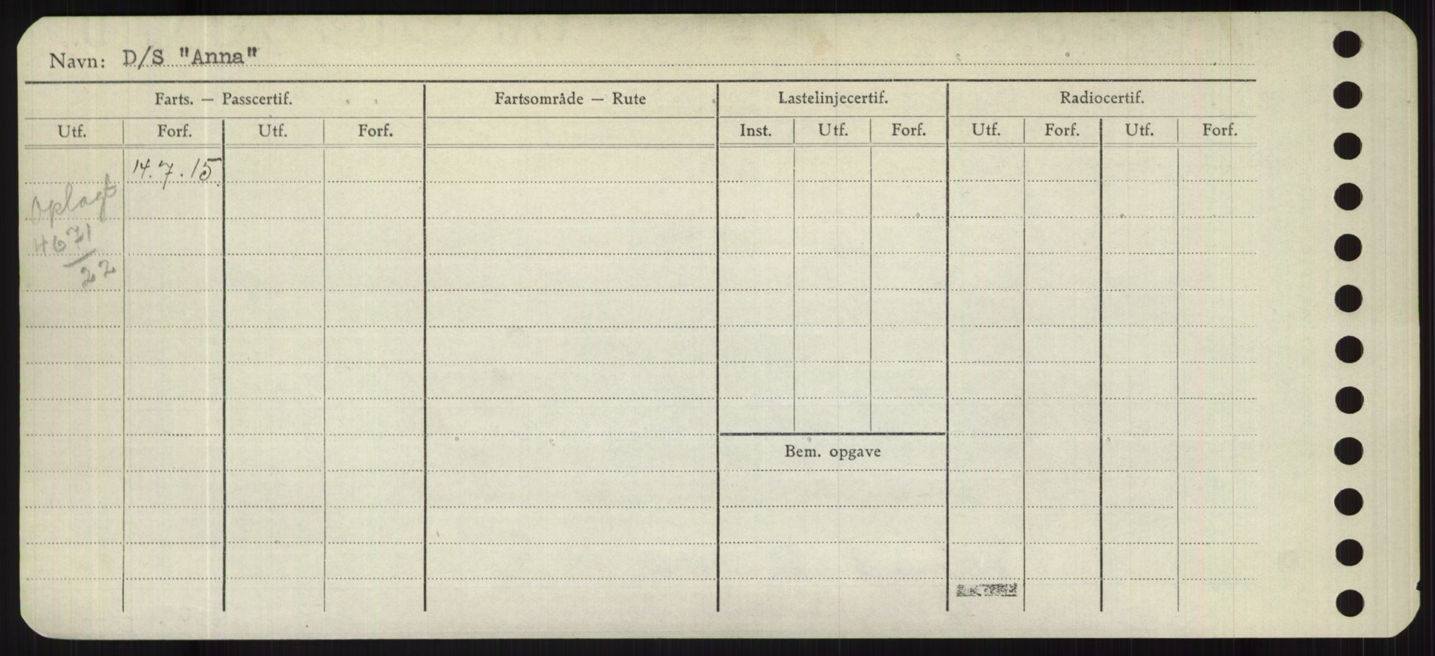 Sjøfartsdirektoratet med forløpere, Skipsmålingen, RA/S-1627/H/Hd/L0001: Fartøy, A-Anv, p. 666