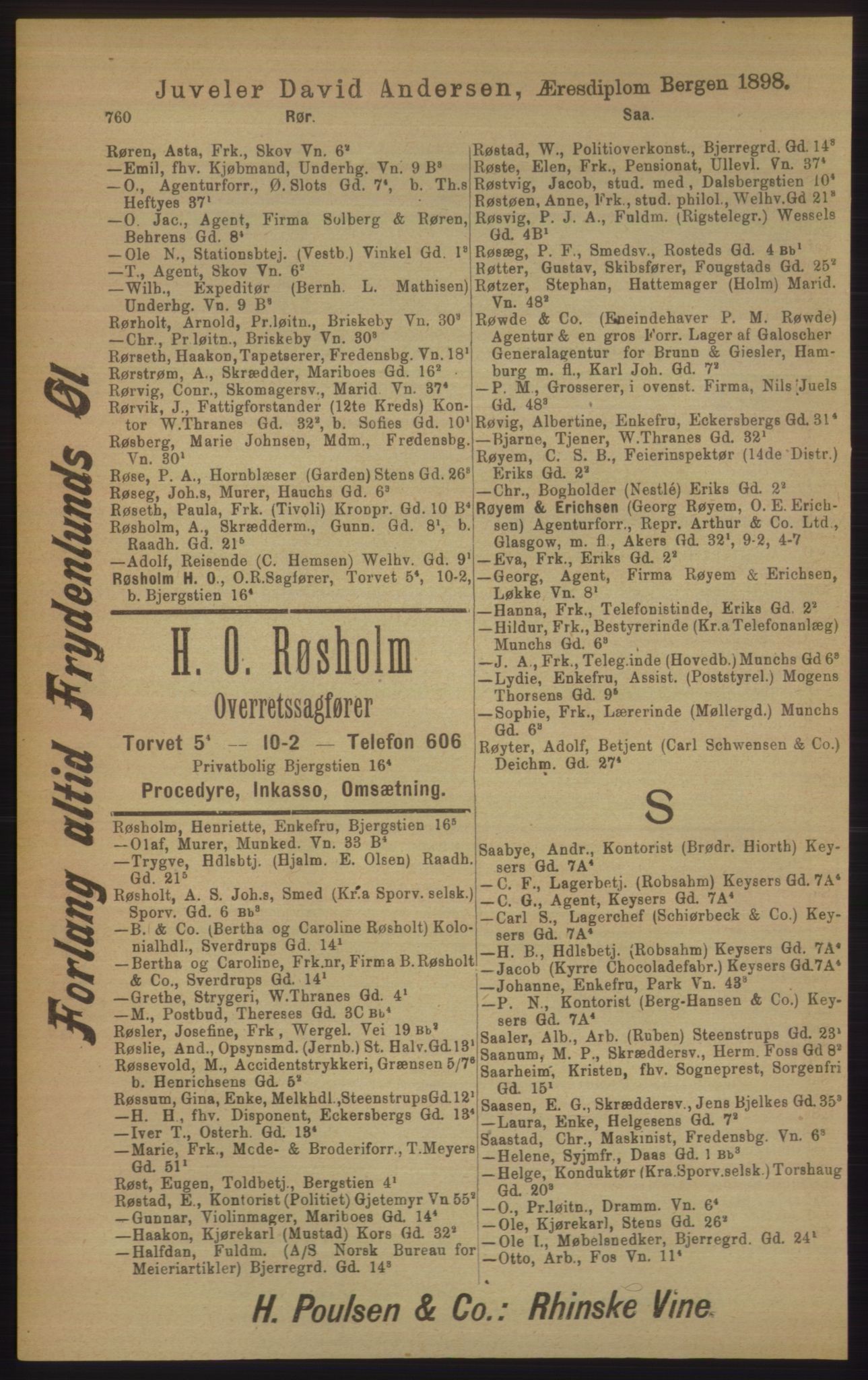 Kristiania/Oslo adressebok, PUBL/-, 1906, p. 760