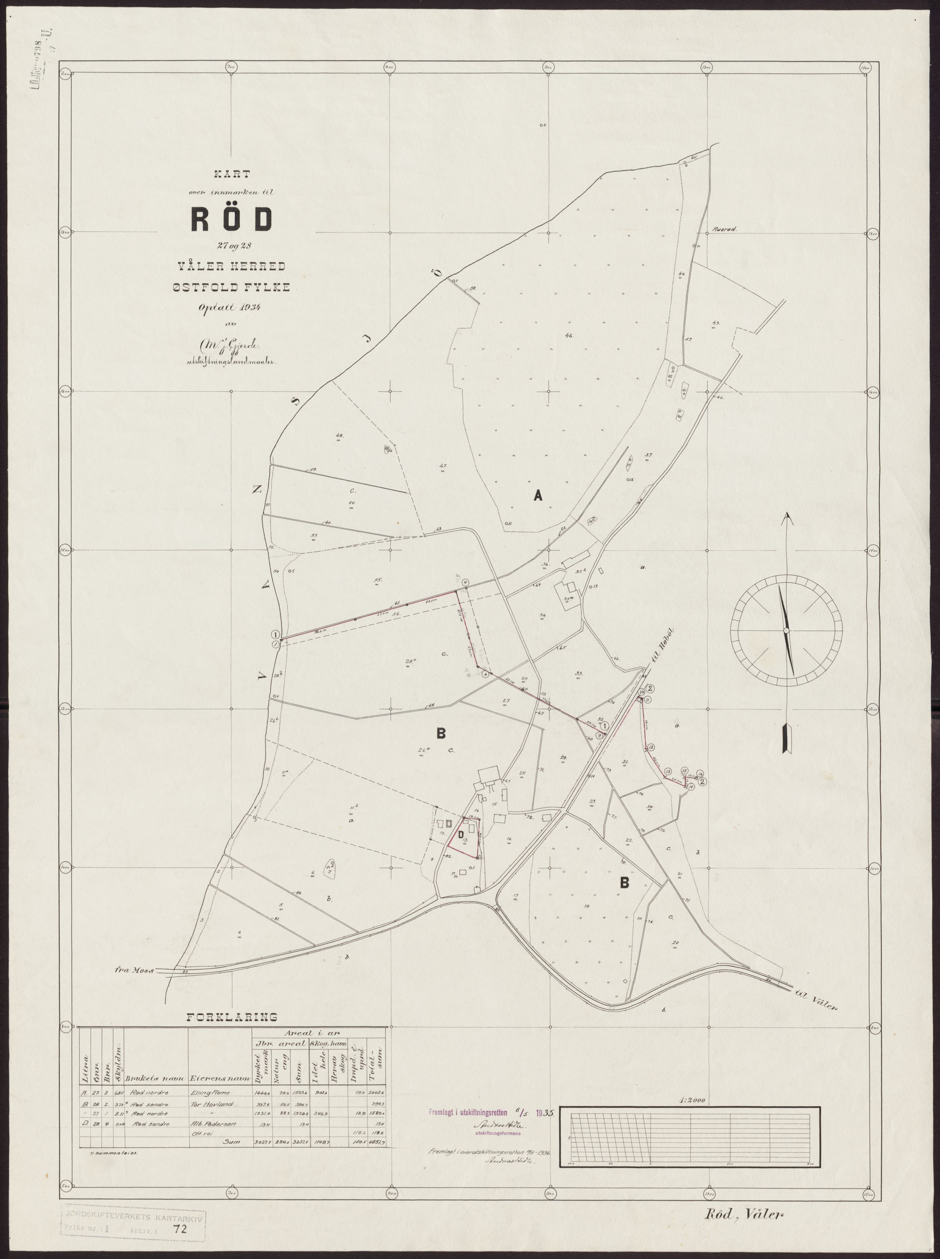 Jordskifteverkets kartarkiv, AV/RA-S-3929/T, 1859-1988, p. 95