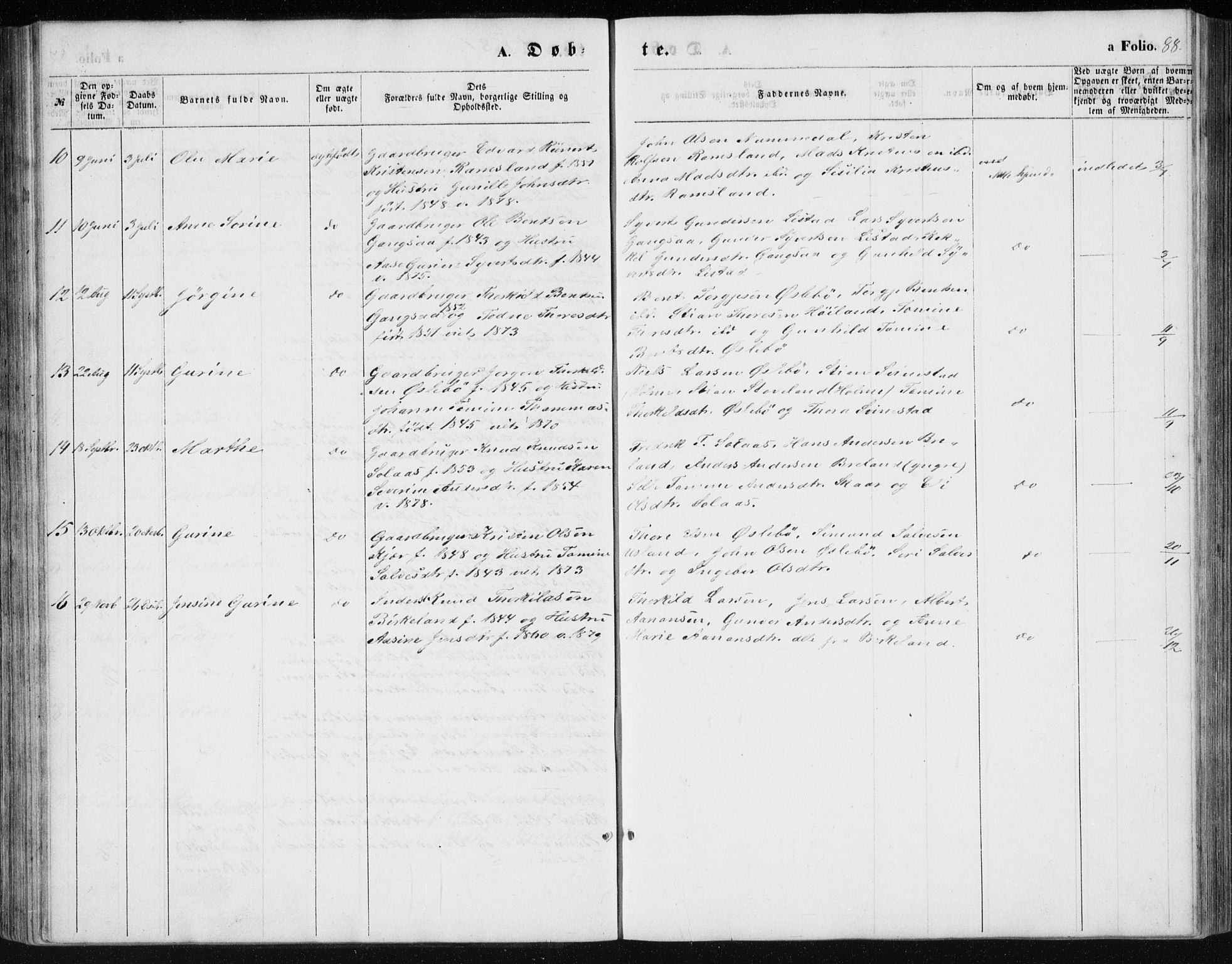 Holum sokneprestkontor, AV/SAK-1111-0022/F/Fb/Fbc/L0002: Parish register (copy) no. B 2, 1860-1882, p. 89