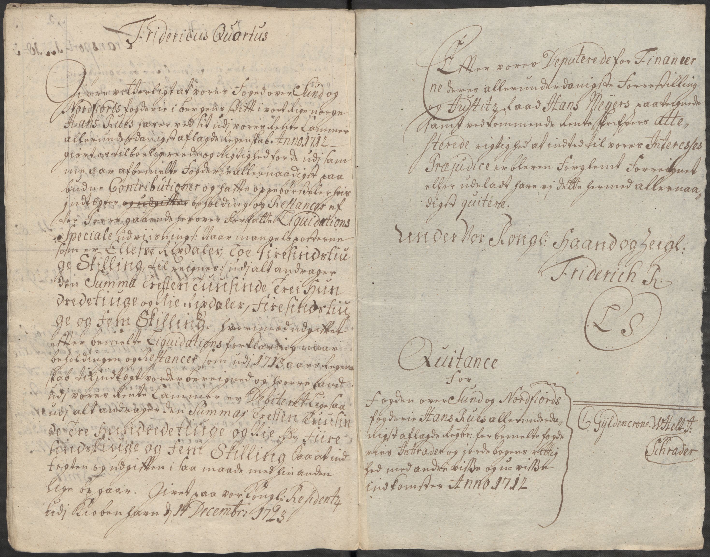 Rentekammeret inntil 1814, Reviderte regnskaper, Fogderegnskap, AV/RA-EA-4092/R53/L3435: Fogderegnskap Sunn- og Nordfjord, 1712, p. 44