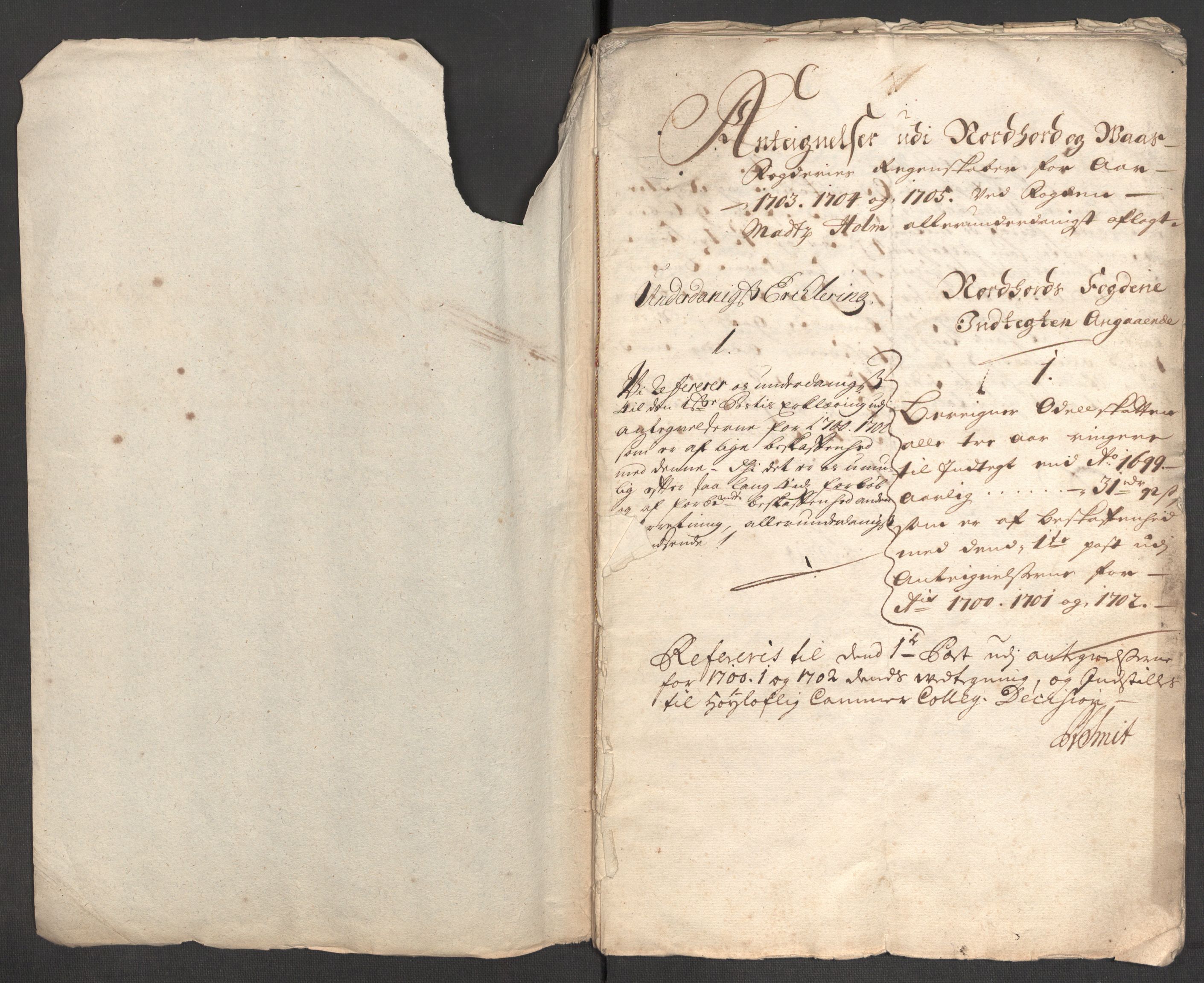 Rentekammeret inntil 1814, Reviderte regnskaper, Fogderegnskap, RA/EA-4092/R51/L3187: Fogderegnskap Nordhordland og Voss, 1704-1705, p. 407
