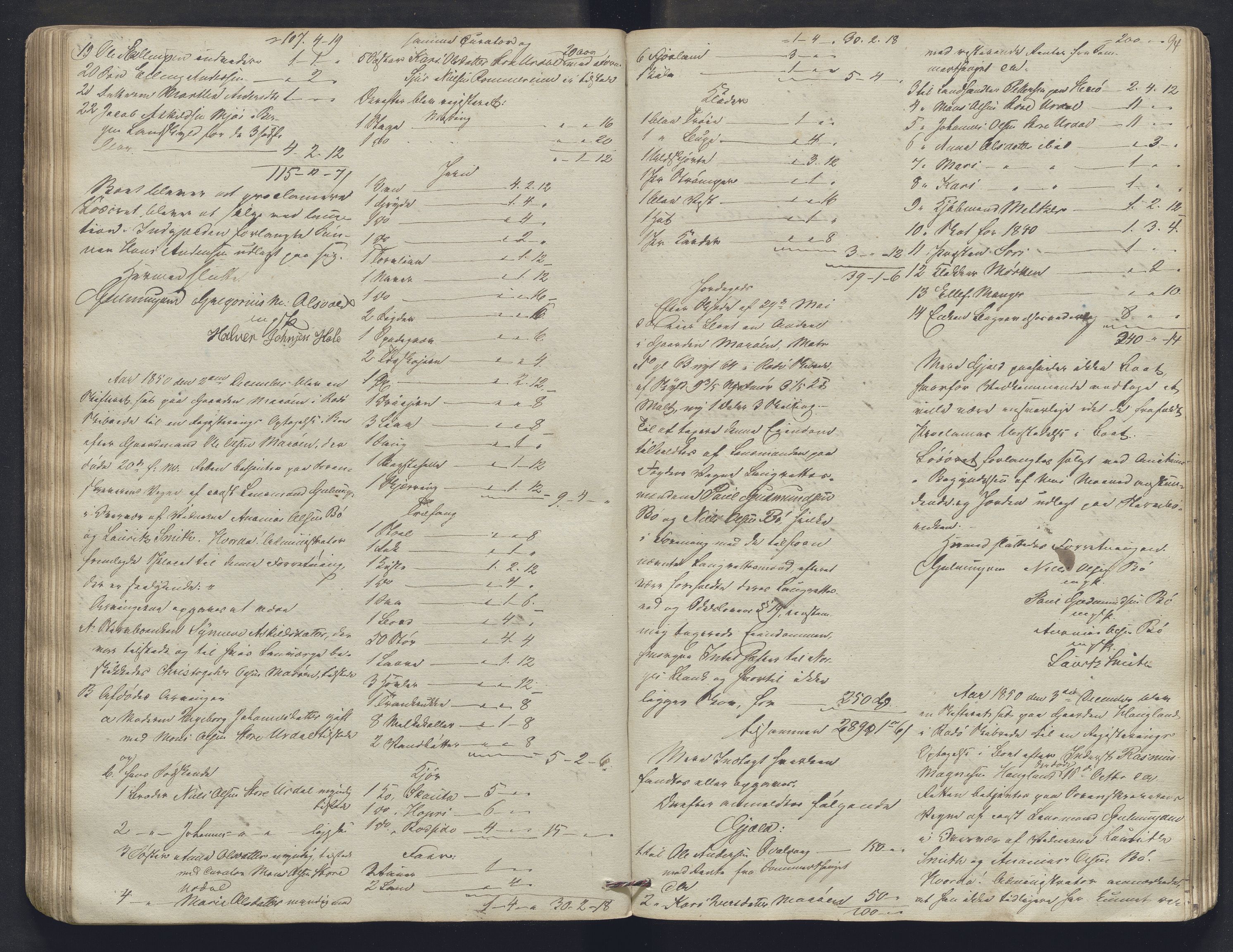 Nordhordland sorenskrivar, SAB/A-2901/1/H/Hb/L0017: Registreringsprotokollar, 1846-1852, p. 94