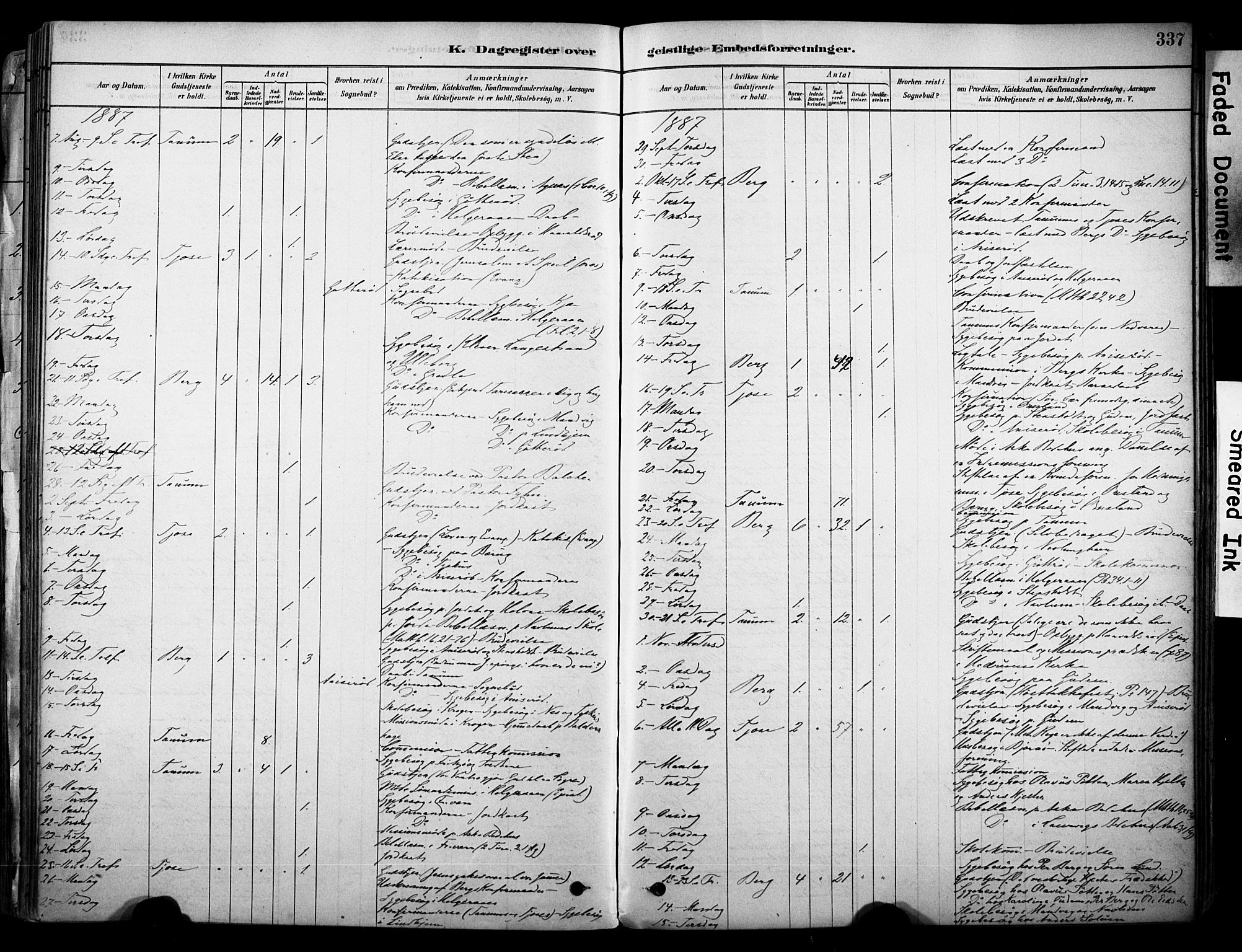 Brunlanes kirkebøker, AV/SAKO-A-342/F/Fc/L0001: Parish register (official) no. III 1, 1878-1899, p. 337