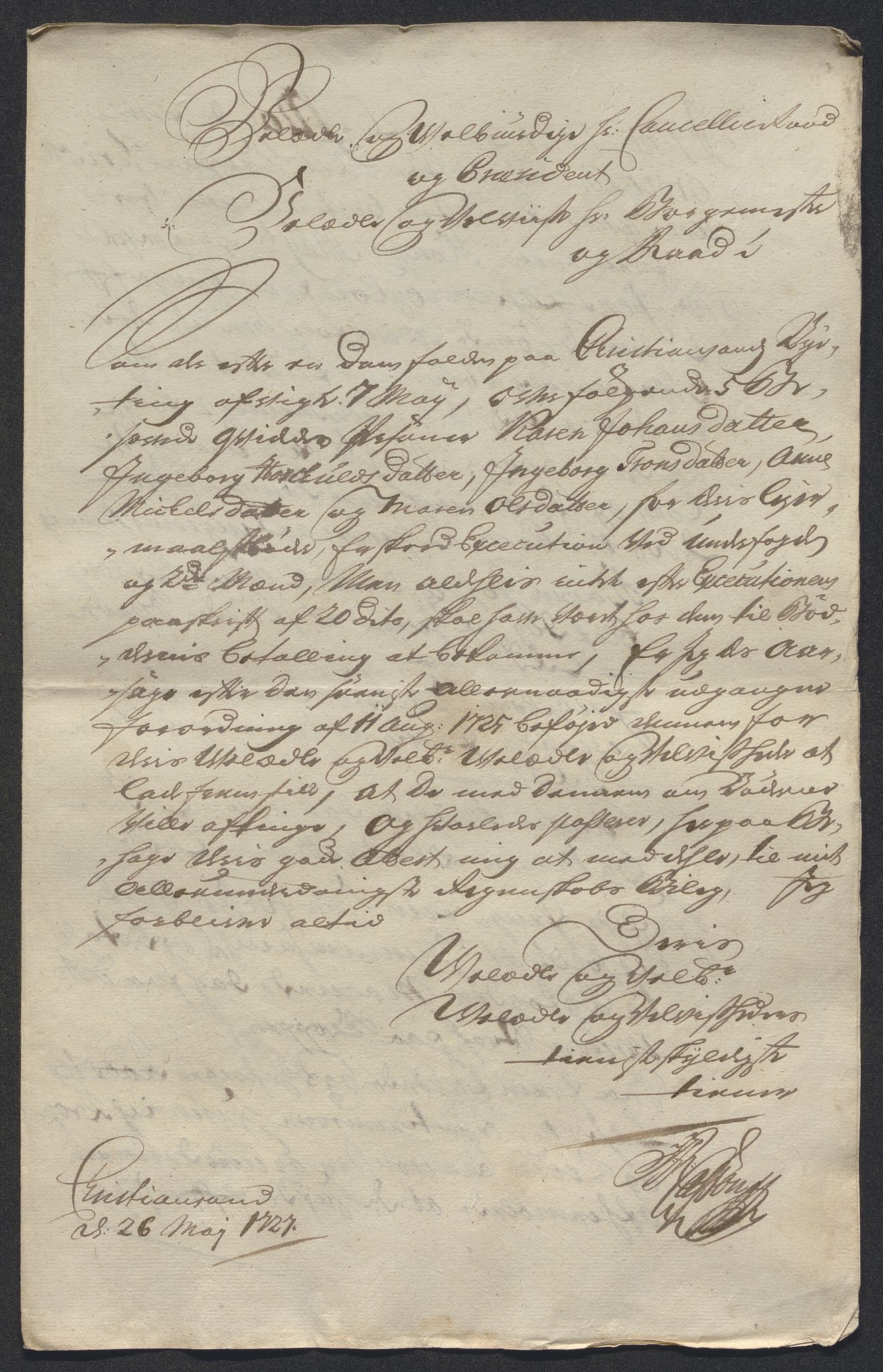 Rentekammeret inntil 1814, Reviderte regnskaper, Byregnskaper, AV/RA-EA-4066/R/Rm/L0286: [M19] Sikt og sakefall, 1719-1727, p. 560
