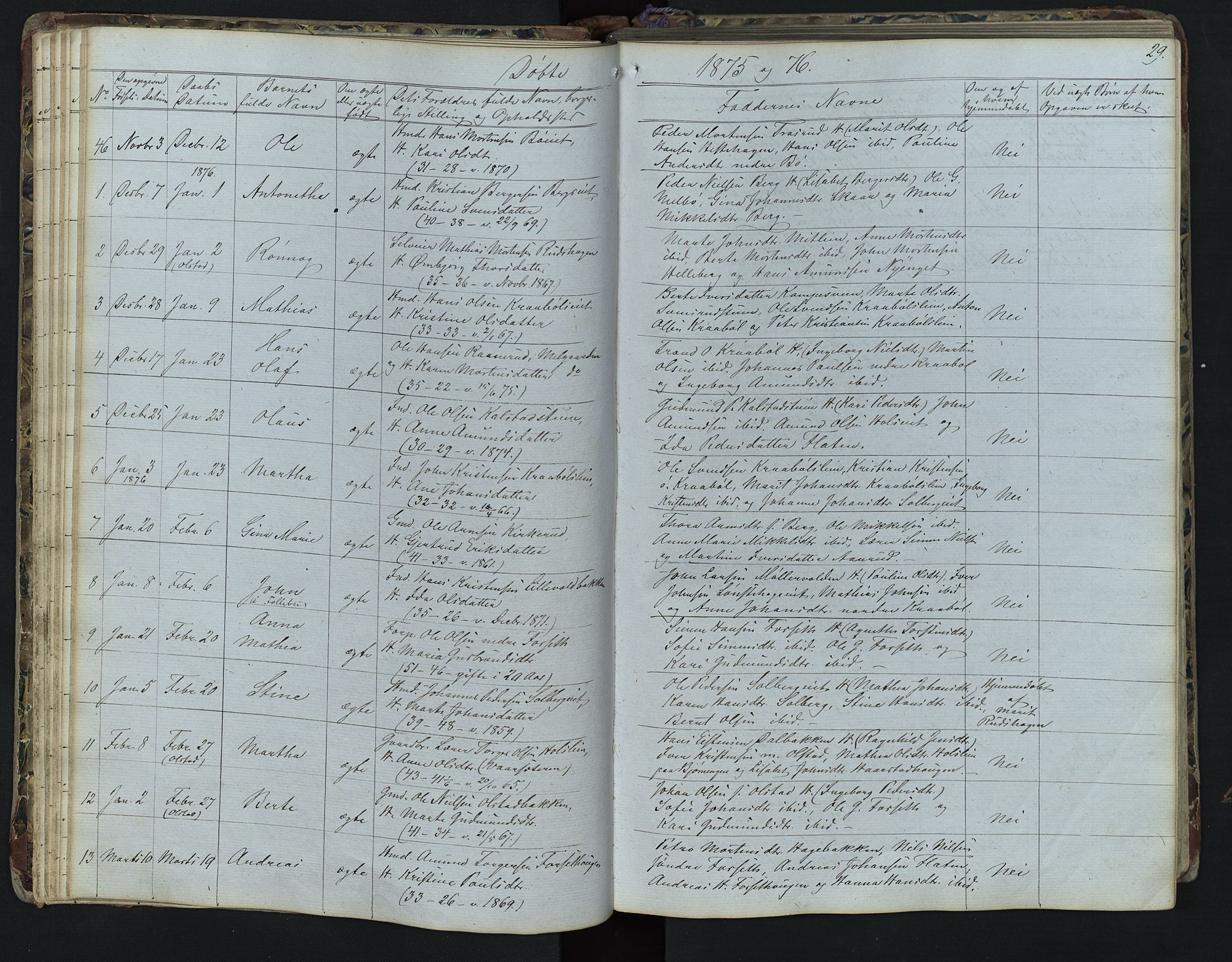 Vestre Gausdal prestekontor, AV/SAH-PREST-094/H/Ha/Hab/L0001: Parish register (copy) no. 1, 1867-1895, p. 29