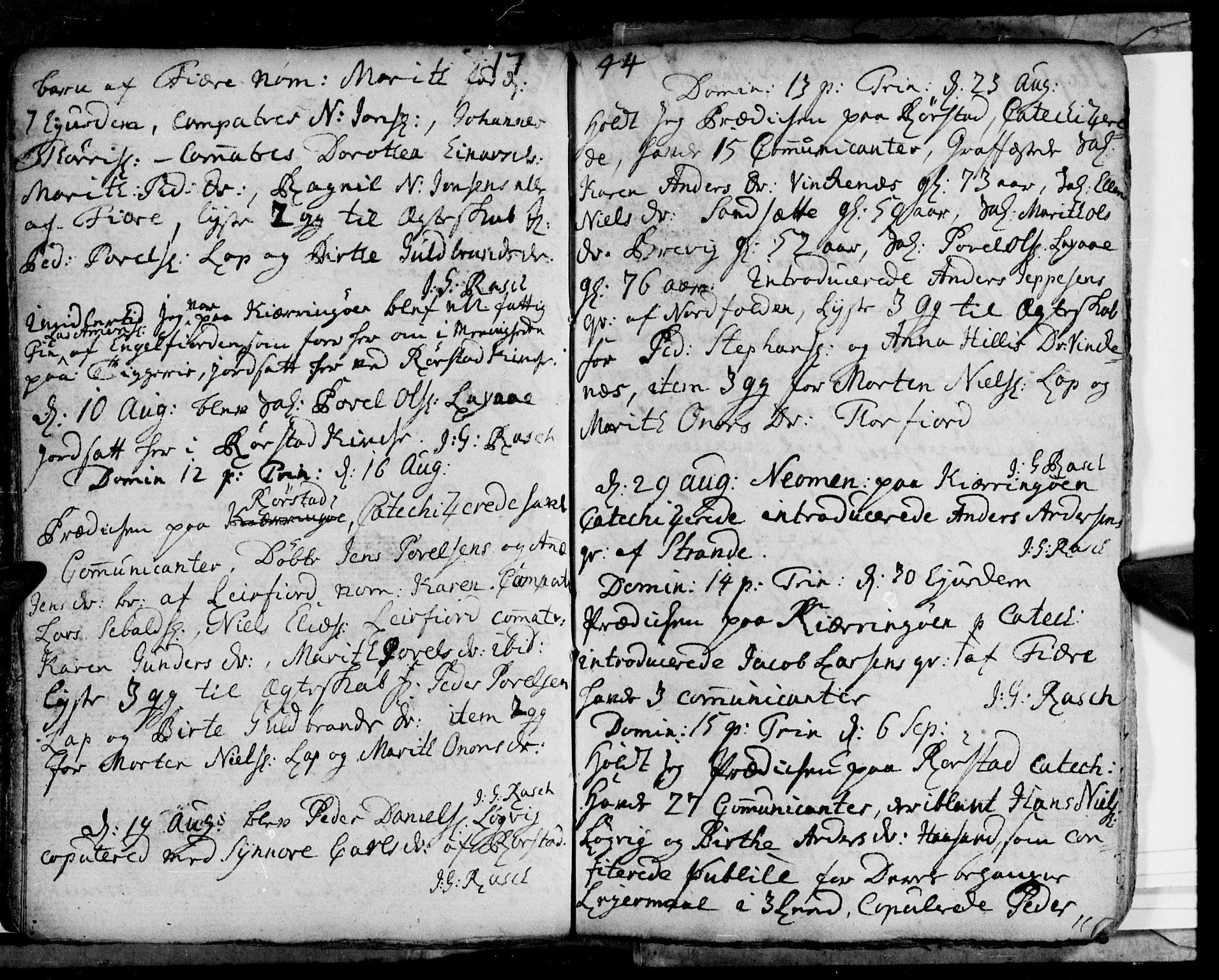 Ministerialprotokoller, klokkerbøker og fødselsregistre - Nordland, AV/SAT-A-1459/853/L0765: Parish register (official) no. 853A04, 1715-1745