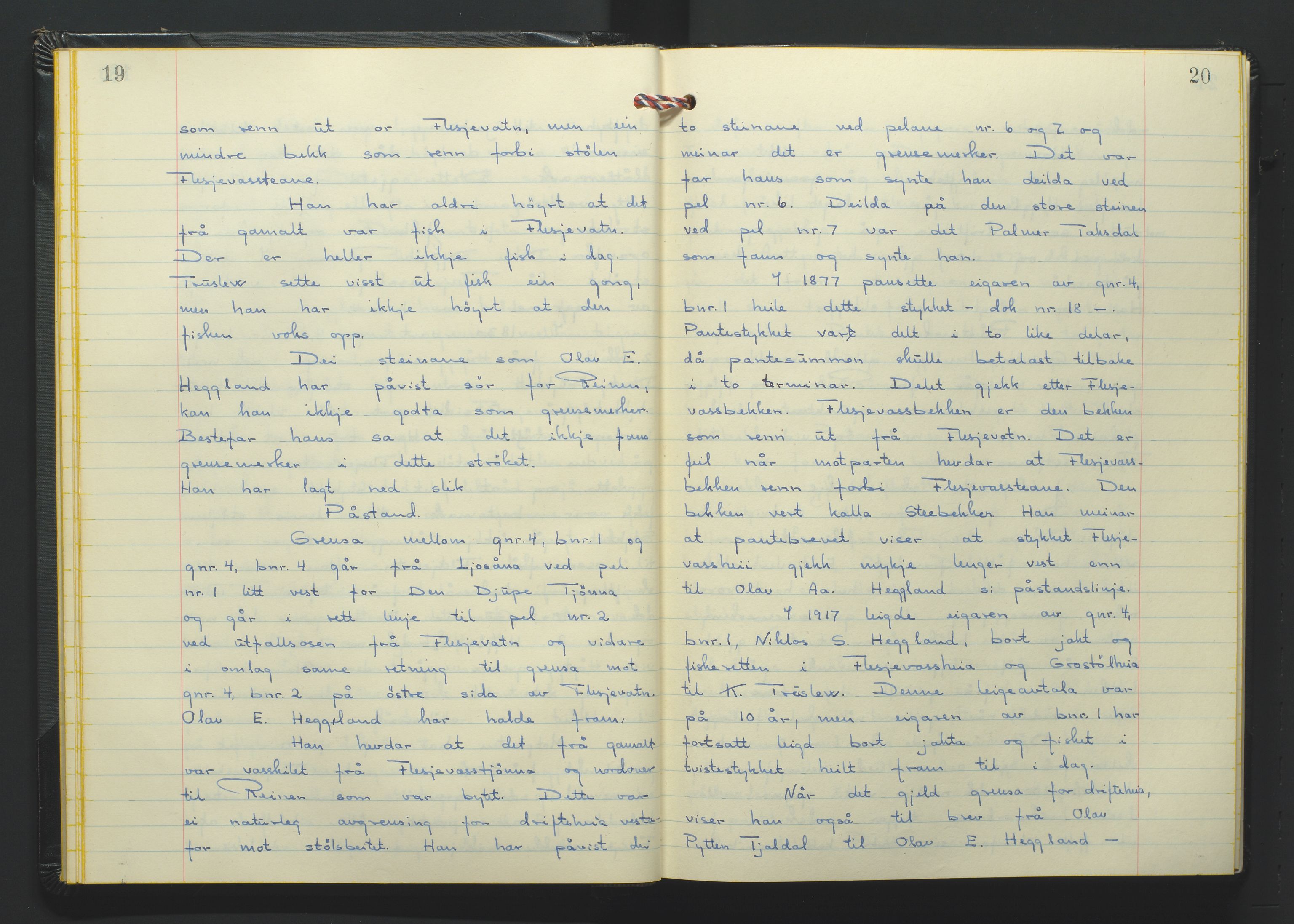 Setesdal jordskifterett, AV/SAK-1541-0008/F/Fa/Faa/L0012: Jordskifteprotokoll med gårdsregister, Setesdal domssokn nr 27 (II), 1970-1971