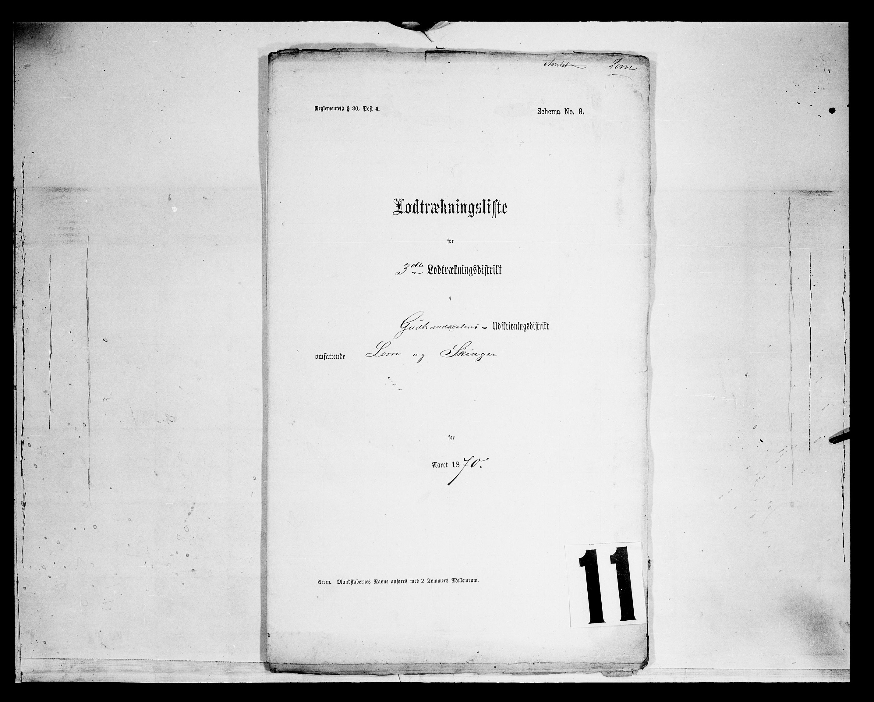 Fylkesmannen i Oppland, SAH/FYO-002/1/K/Kg/L1175: Heidal, Sel, Vågå, Lom og Skjåk, 1860-1879, p. 283