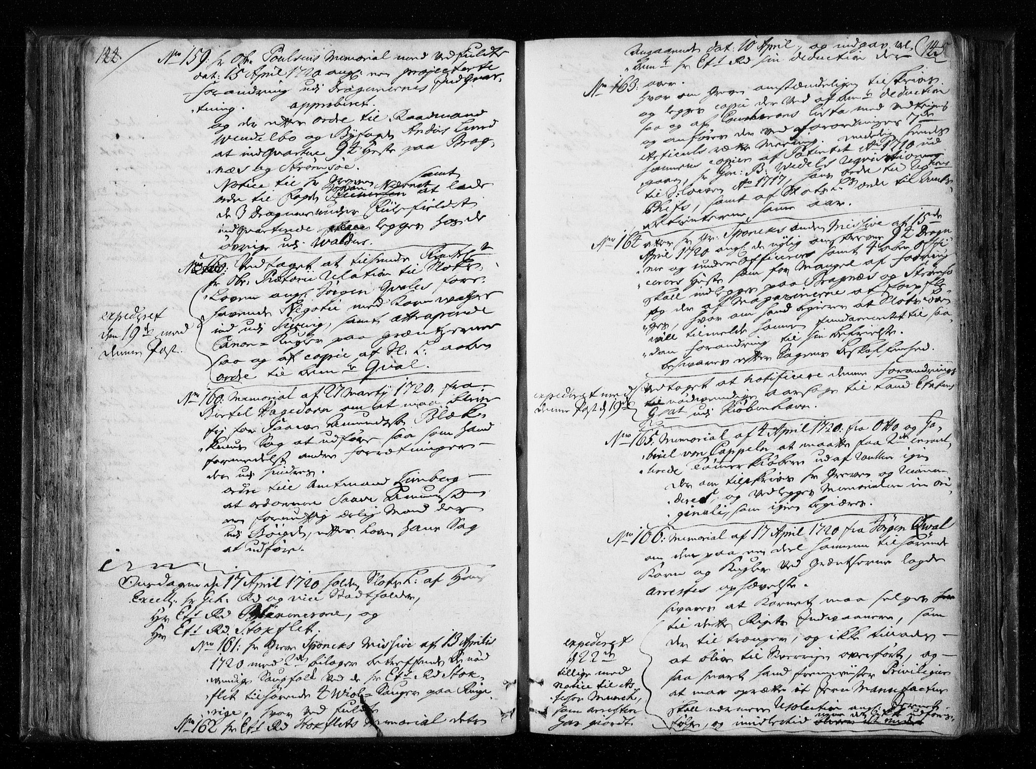 Stattholderembetet 1572-1771, AV/RA-EA-2870/Aa/L0010: Voteringsprotokoll (konseptprotokoll), 1719-1722, p. 144-145