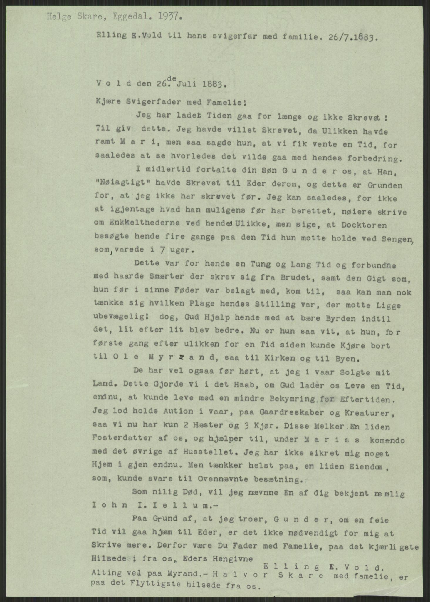 Samlinger til kildeutgivelse, Amerikabrevene, AV/RA-EA-4057/F/L0021: Innlån fra Buskerud: Michalsen - Ål bygdearkiv, 1838-1914, p. 453