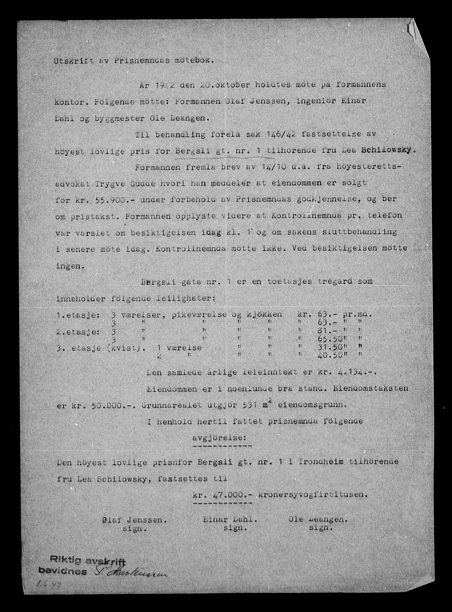 Justisdepartementet, Tilbakeføringskontoret for inndratte formuer, AV/RA-S-1564/H/Hc/Hca/L0908: --, 1945-1947, p. 258