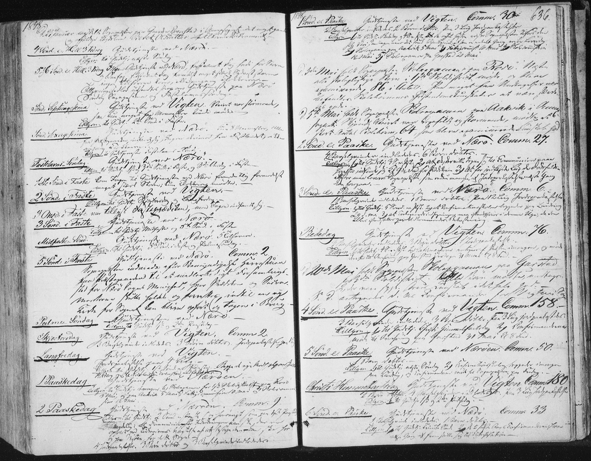 Ministerialprotokoller, klokkerbøker og fødselsregistre - Nord-Trøndelag, SAT/A-1458/784/L0669: Parish register (official) no. 784A04, 1829-1859, p. 636