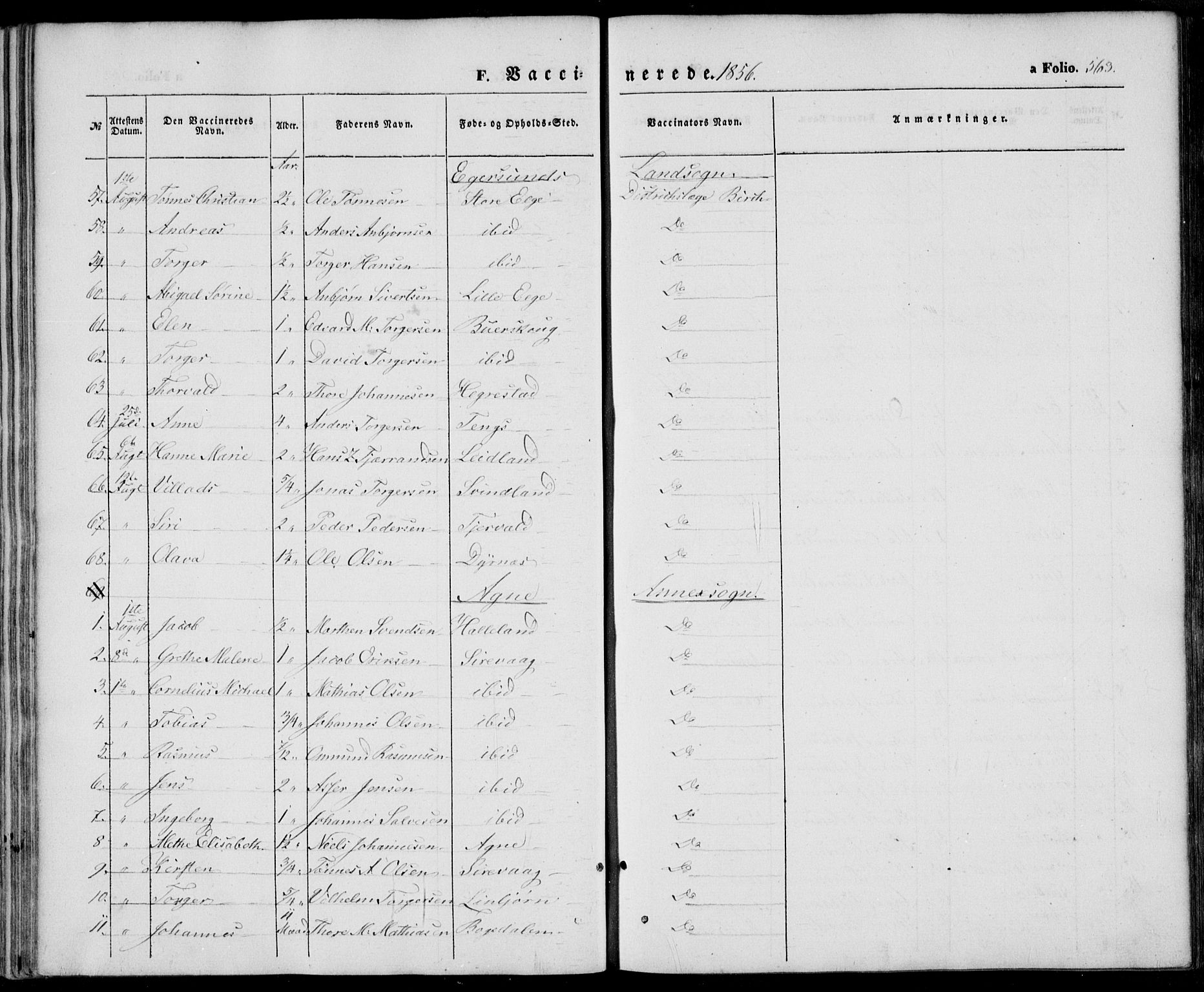 Eigersund sokneprestkontor, SAST/A-101807/S08/L0013: Parish register (official) no. A 12.2, 1850-1865, p. 563